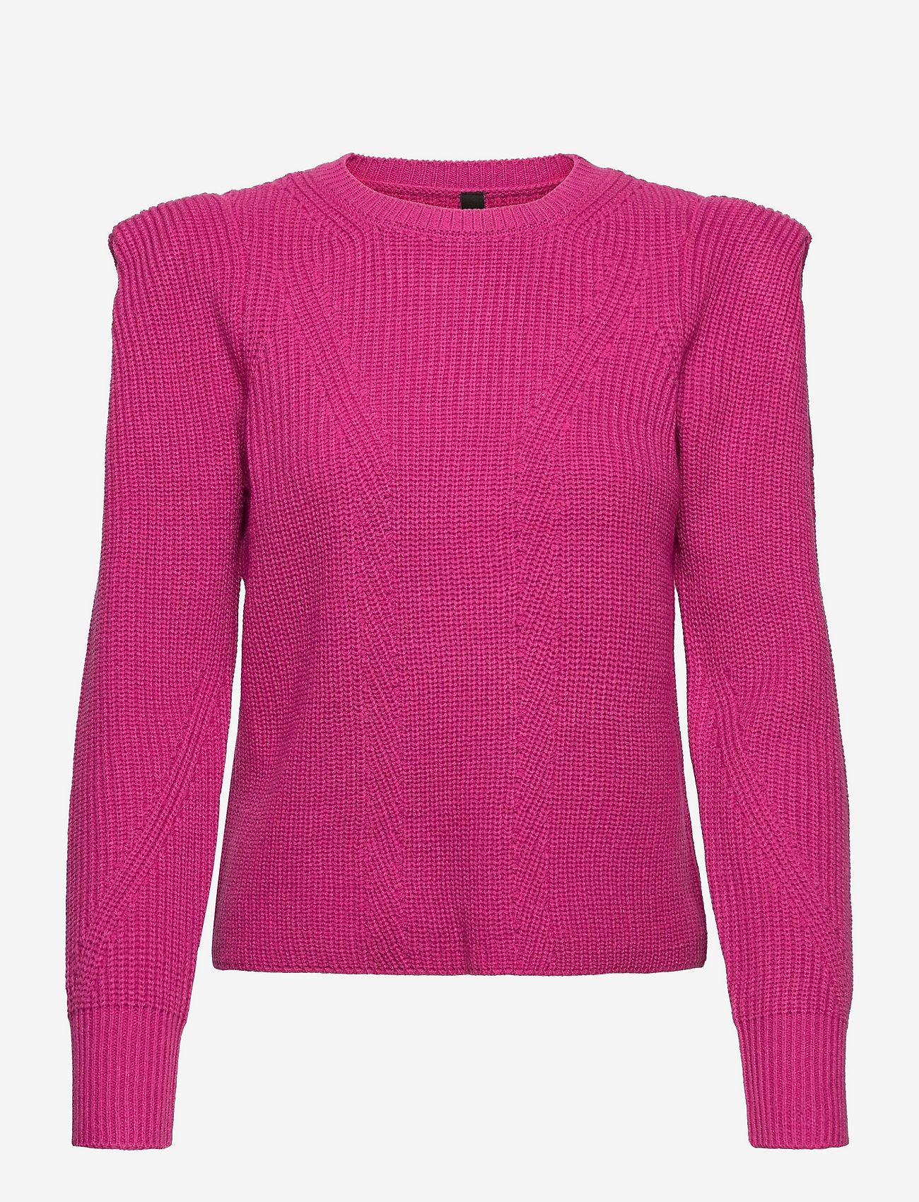 YAS - YASRASPBERRY LS KNIT PULLOVER - raspberry rose - 0