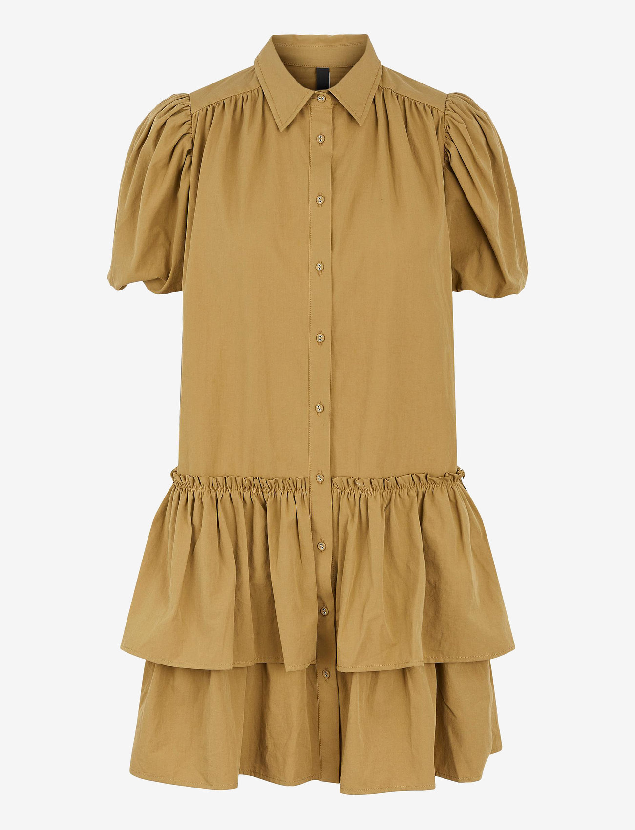 YAS - YASJANNI SS DRESS - ICON S. - marškinių tipo suknelės - antique bronze - 0