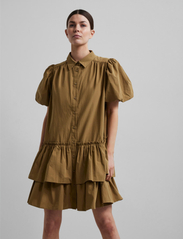 YAS - YASJANNI SS DRESS - ICON S. - marškinių tipo suknelės - antique bronze - 2
