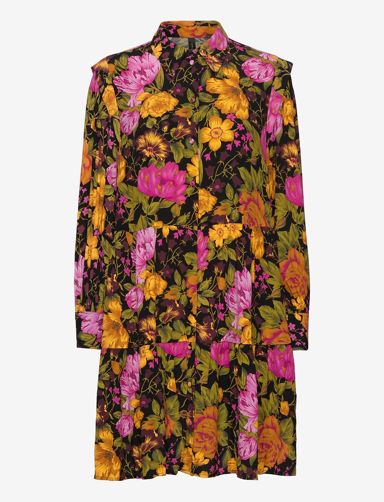 YAS - YASAPOLLA LS SHIRT DRESS - black - 0