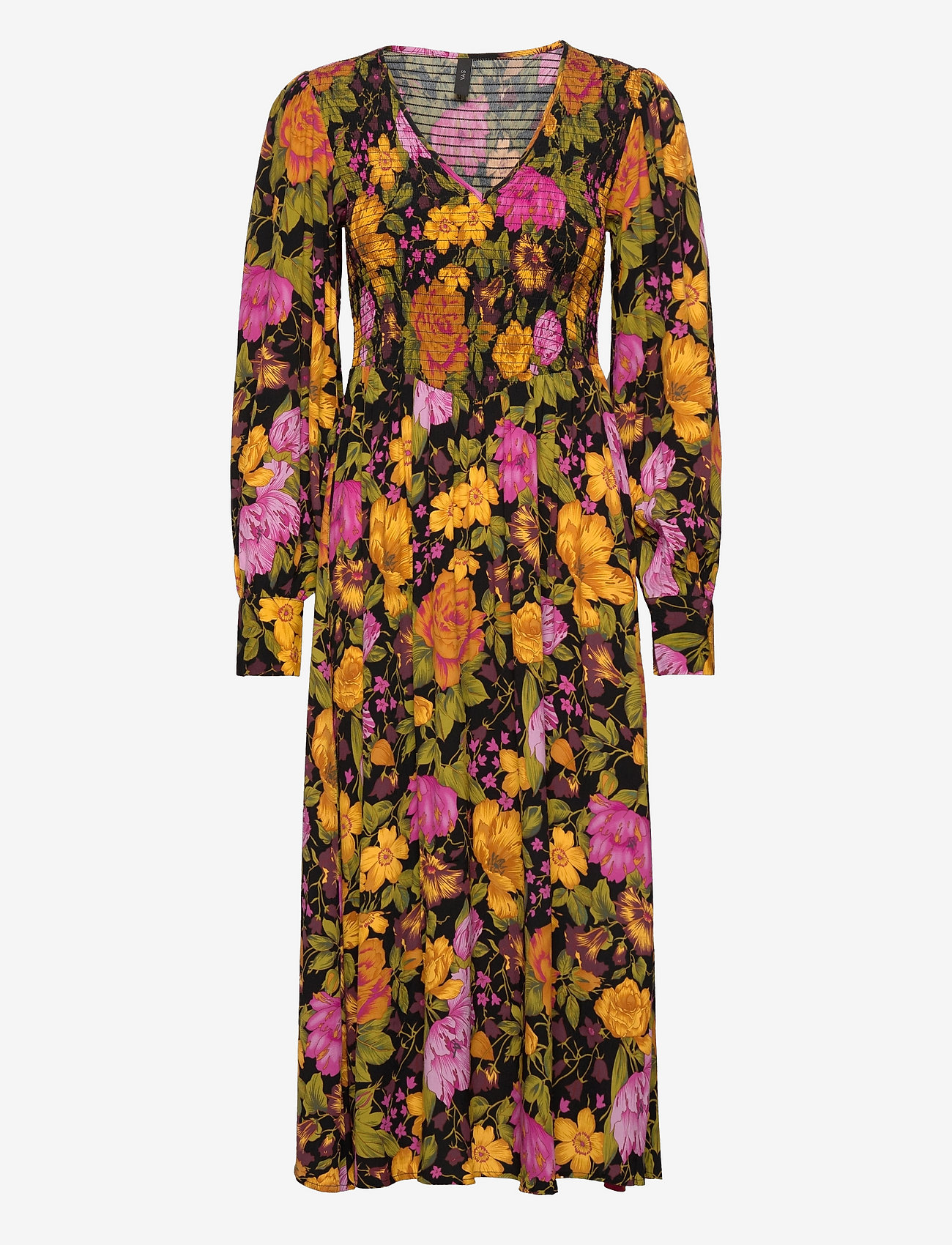 YAS - YASAPOLLA LS LONG DRESS - black - 0