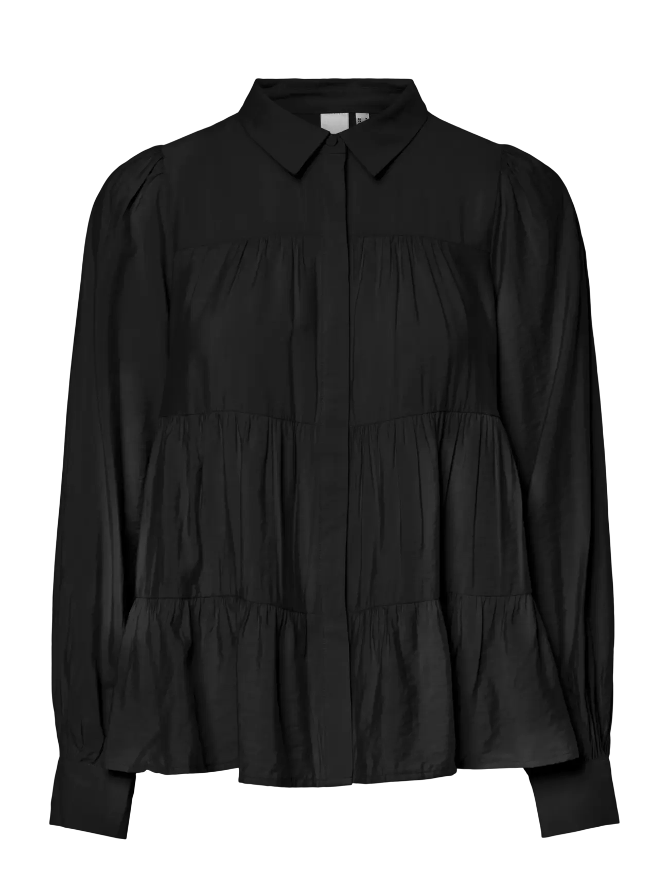 YAS YASPALA LS SHIRT S. NOOS - Bluser - BLACK / black