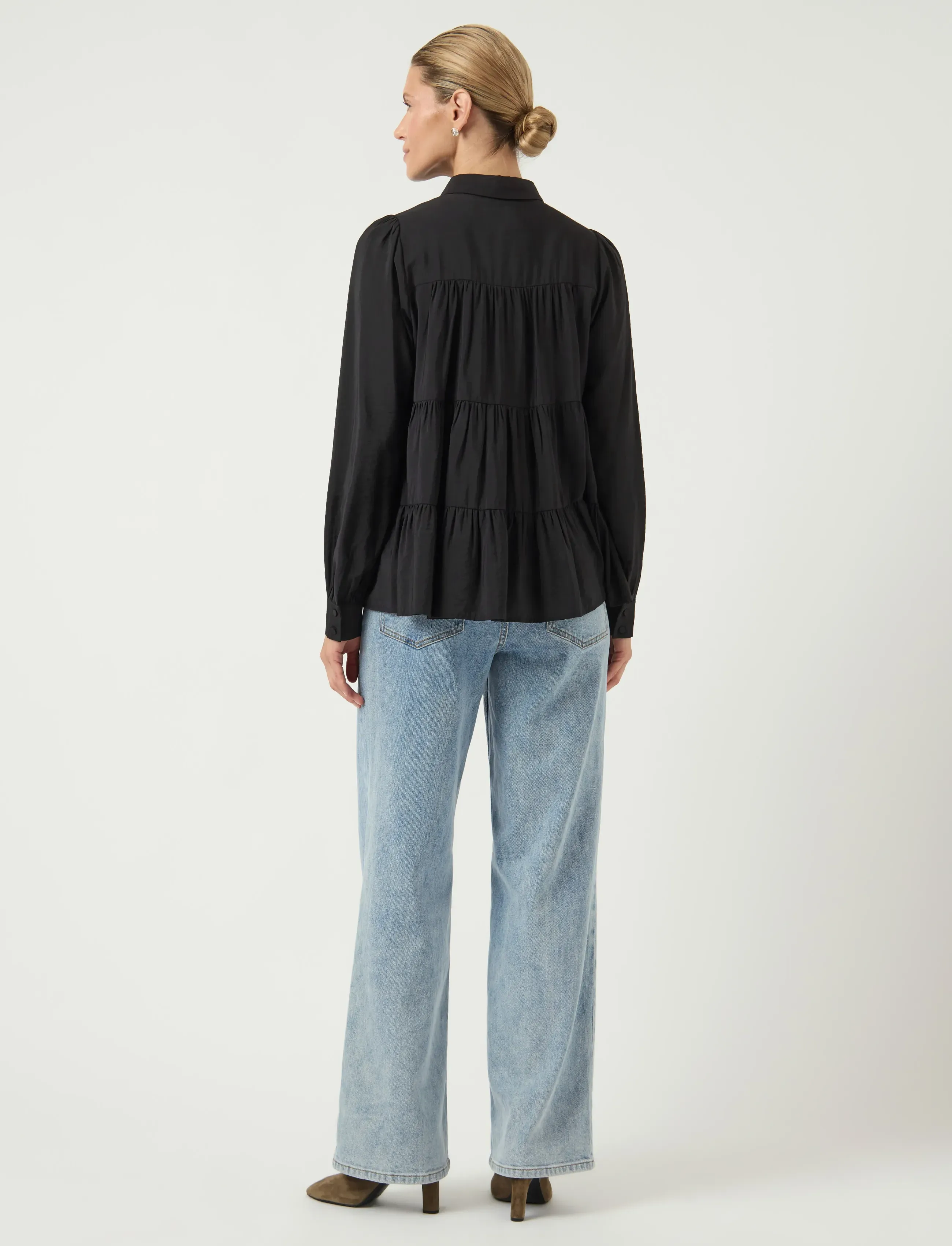 YAS - YASPALA LS SHIRT S. NOOS - koszule z długimi rękawami - black - 3