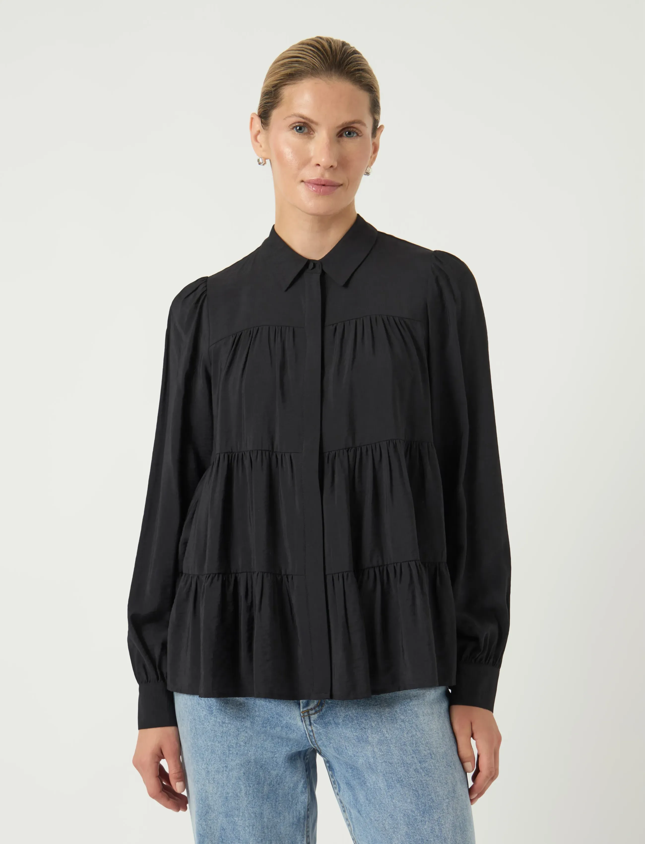 YAS - YASPALA LS SHIRT S. NOOS - koszule z długimi rękawami - black - 4