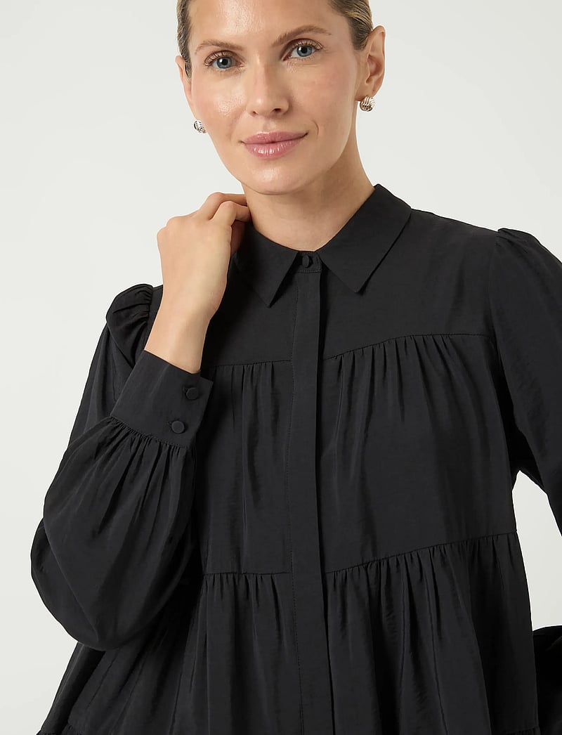 YAS - YASPALA LS SHIRT S. NOOS - långärmade skjortor - black - 5