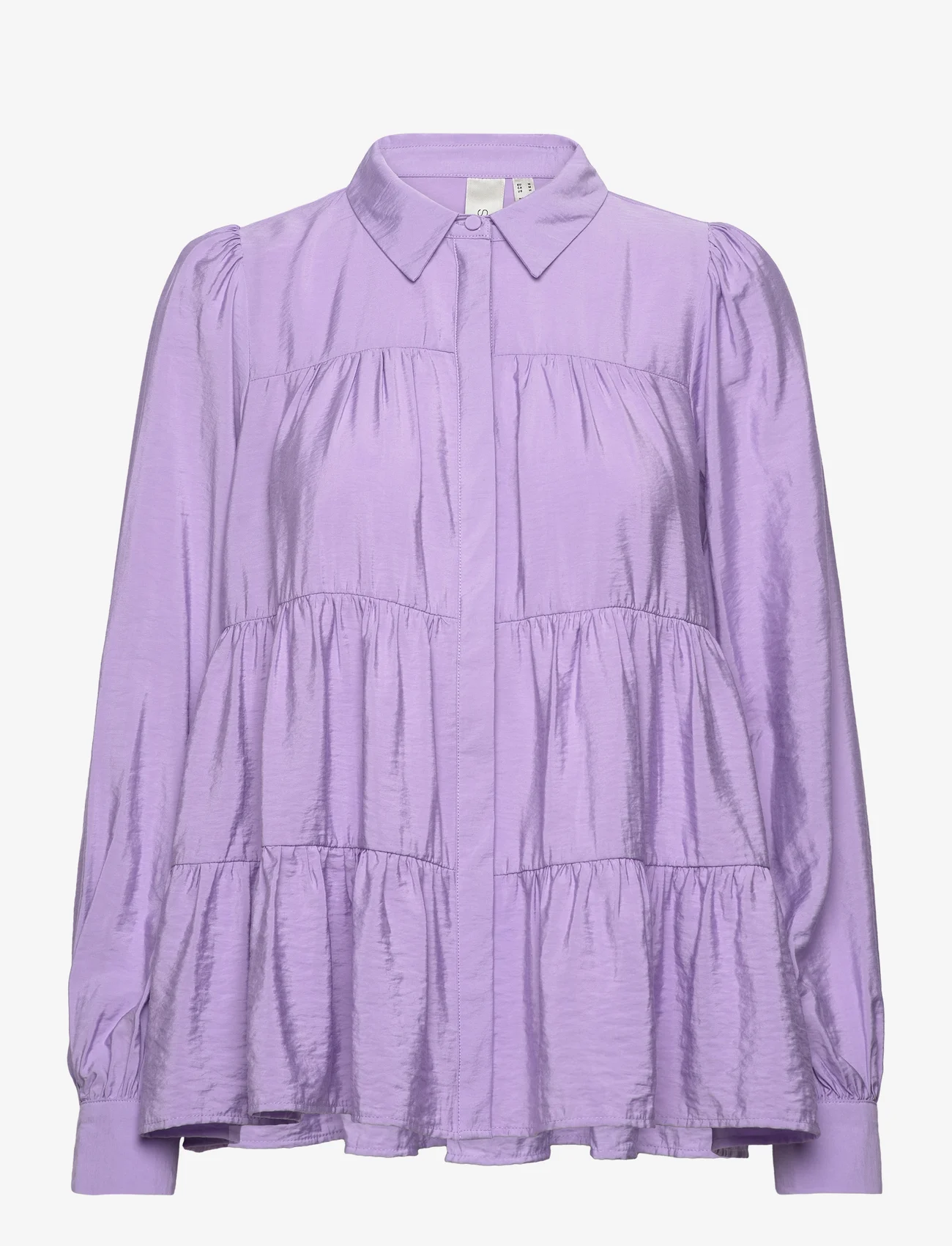 YAS - YASPALA LS SHIRT S. NOOS - long-sleeved blouses - bougainvillea - 0