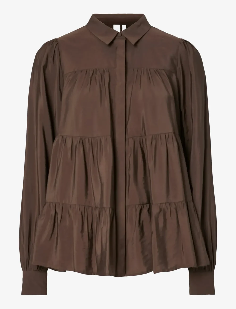 YAS - YASPALA LS SHIRT S. NOOS - langerma skyrtur - chocolate brown - 0