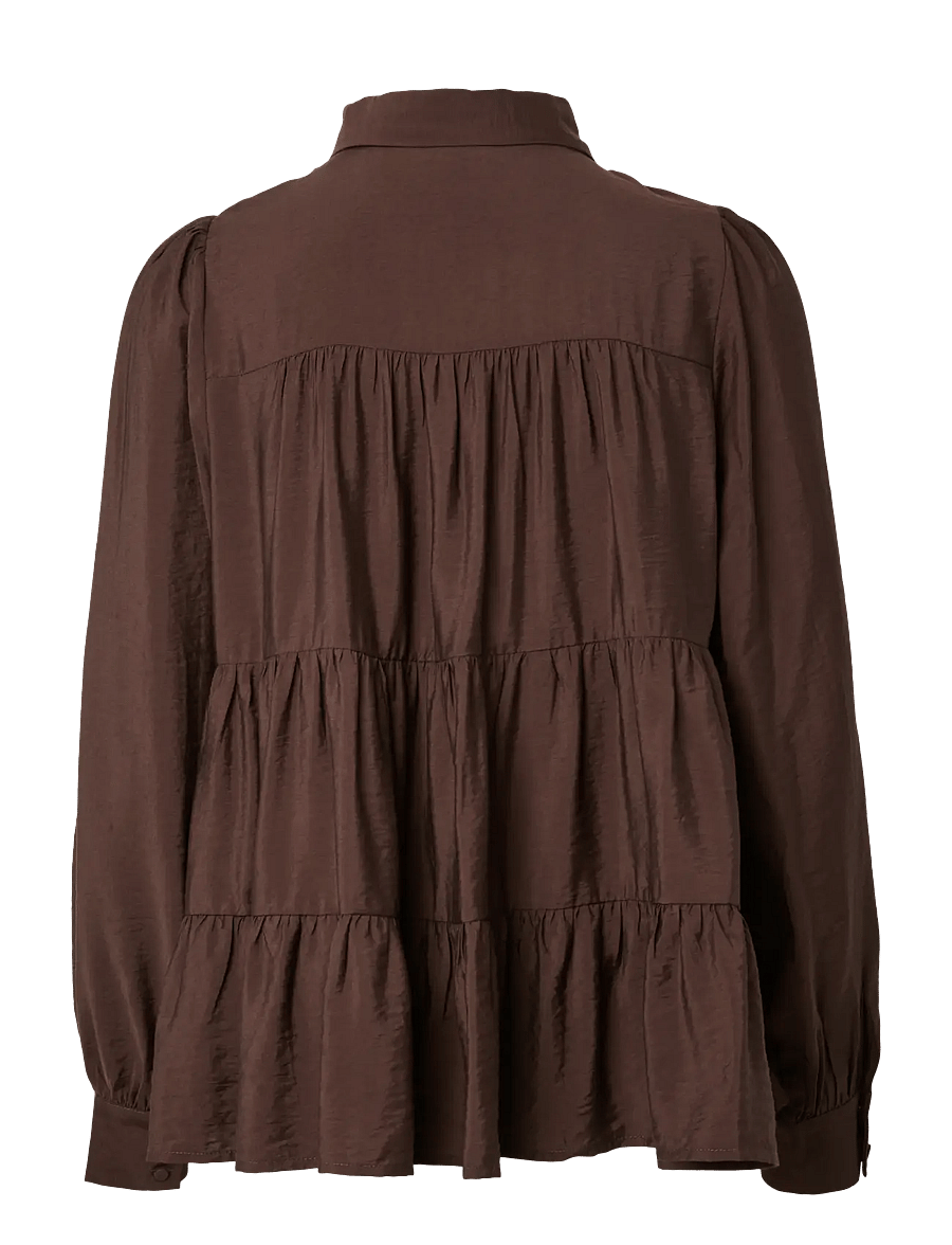 YAS - YASPALA LS SHIRT S. NOOS - langærmede skjorter - coffee bean - 2