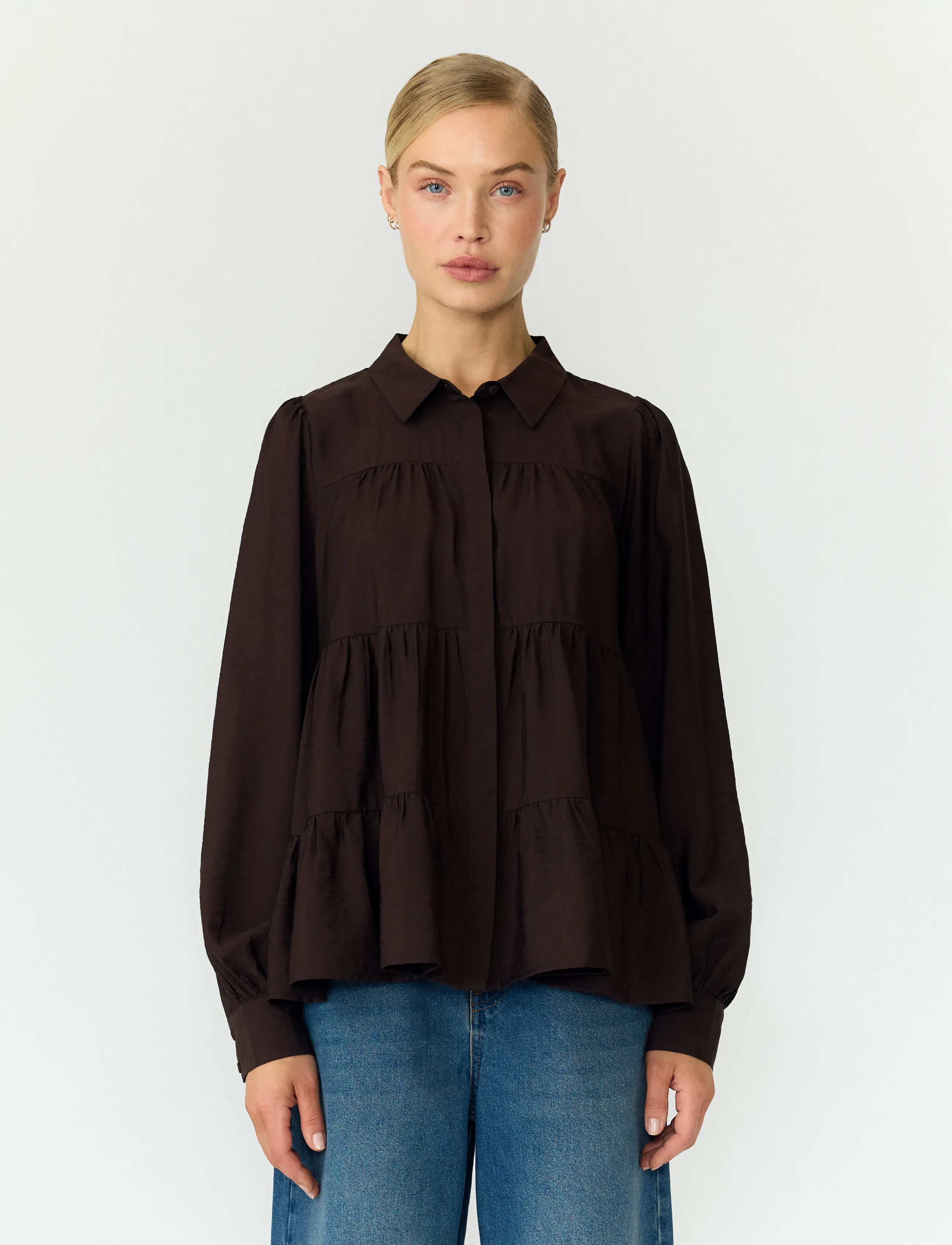 YAS YASPALA LS SHIRT S. NOOS - YAS - COFFEE BEAN / brown