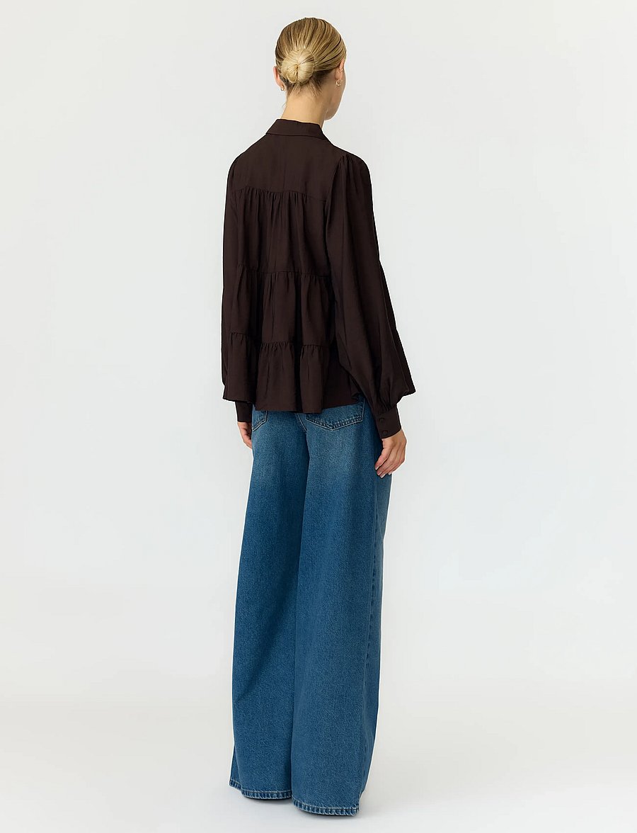 YAS - YASPALA LS SHIRT S. NOOS - pikkade varrukatega särgid - coffee bean - 3