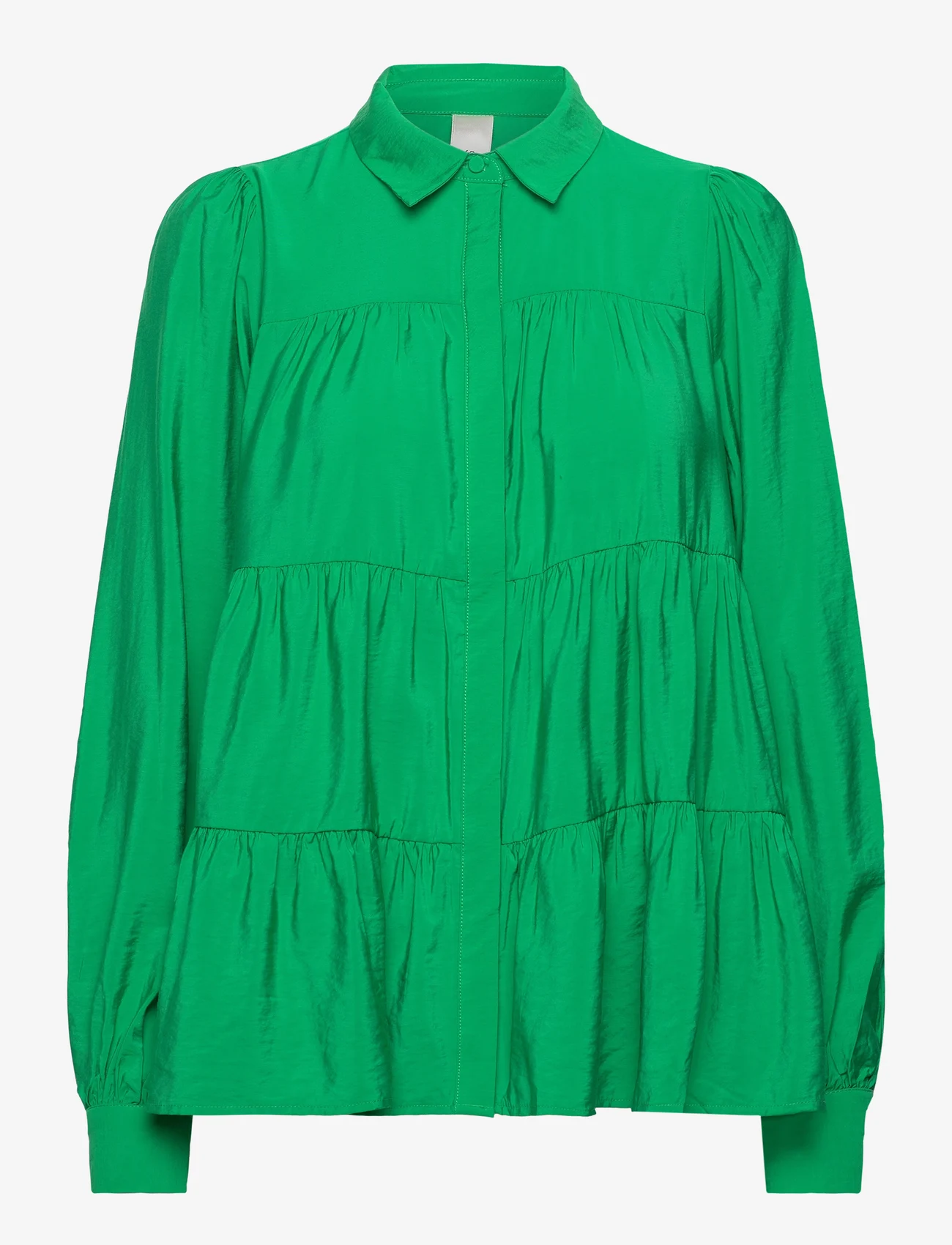 YAS - YASPALA LS SHIRT S. NOOS - long-sleeved blouses - fern green - 0