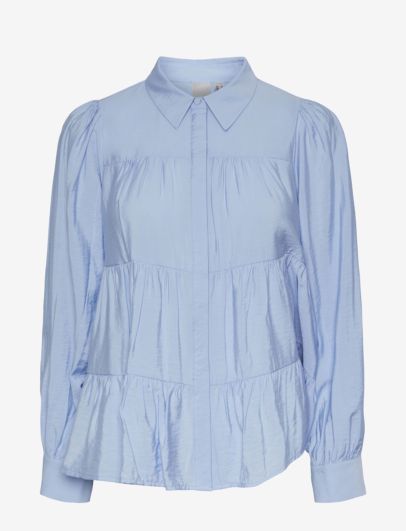 YAS - YASPALA LS SHIRT S. NOOS - long-sleeved blouses - kentucky blue - 0