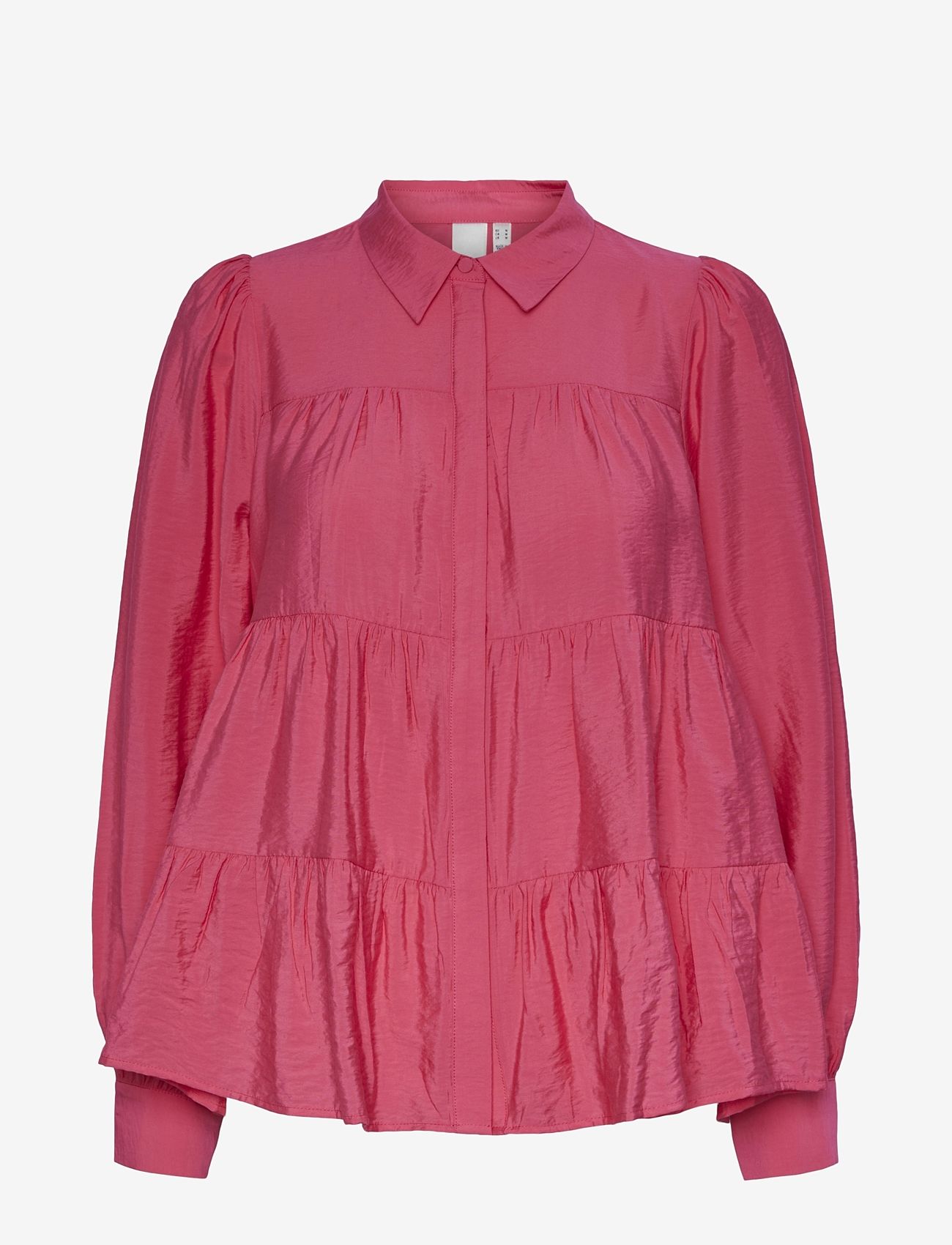 YAS - YASPALA LS SHIRT S. NOOS - long-sleeved shirts - raspberry sorbet - 1