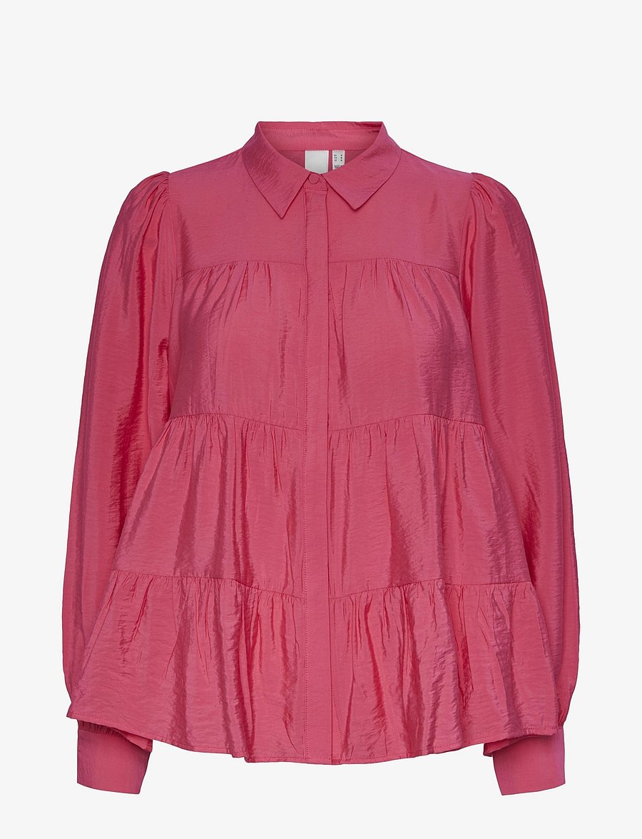 YAS - YASPALA LS SHIRT S. NOOS - krekli ar garām piedurknēm - raspberry sorbet - 1