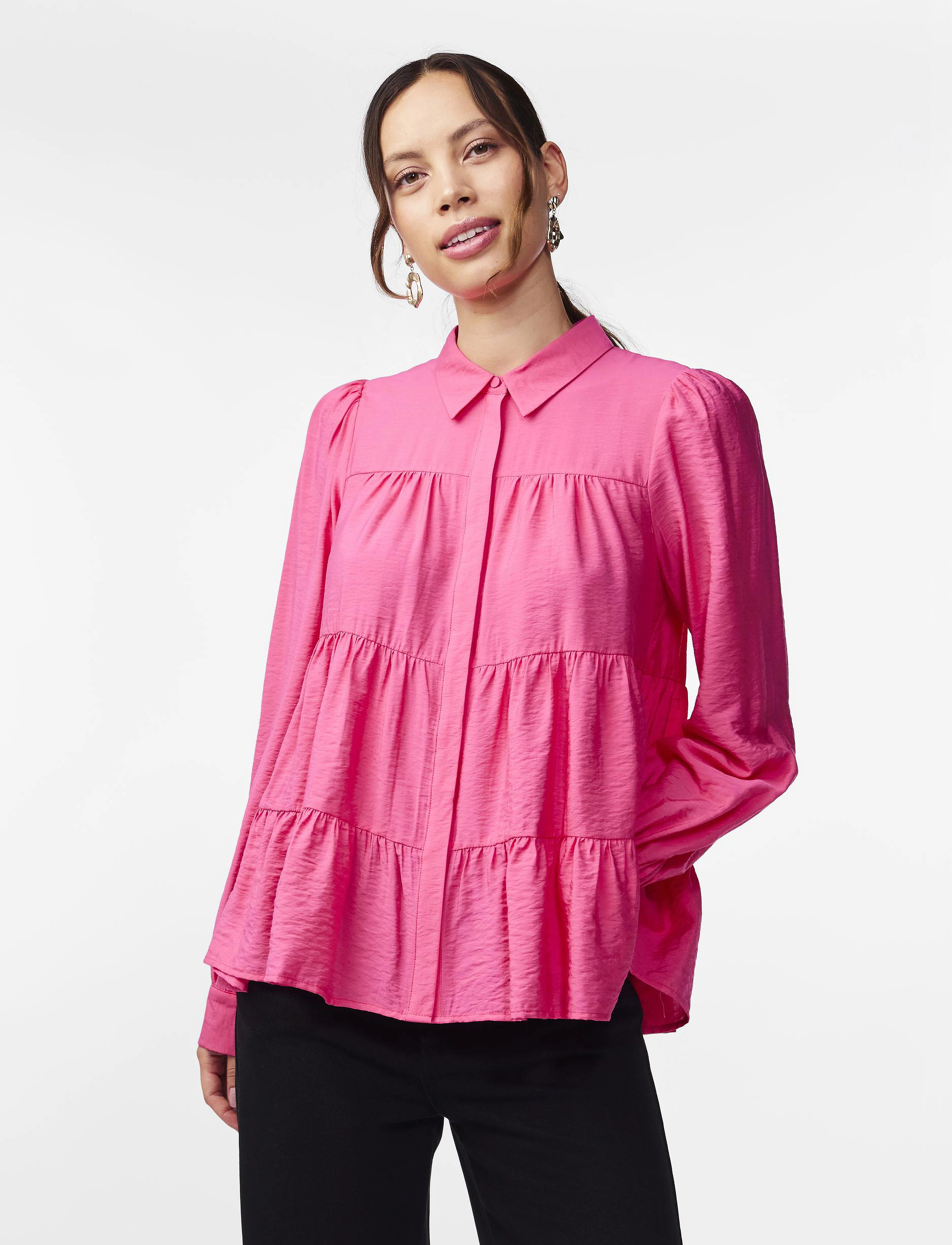 YAS Yaspala Ls Shirt S. Noos, XS, Pink, Bluser > Langærmede, Dame
