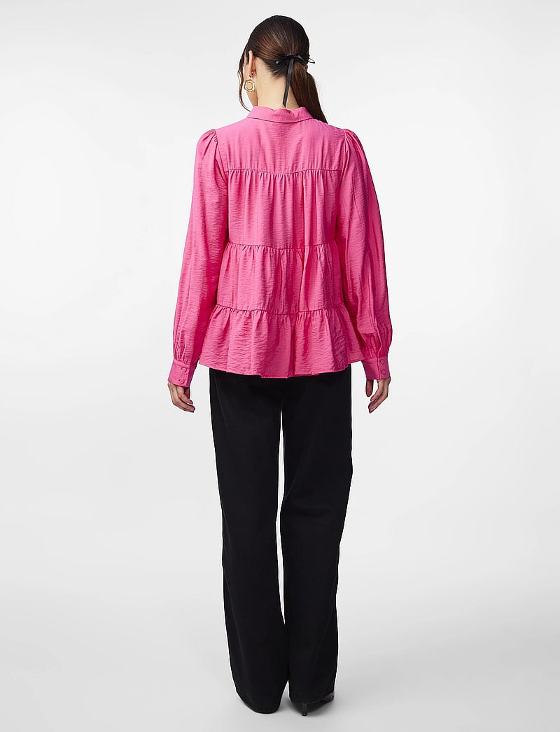 YAS - YASPALA LS SHIRT S. NOOS - pikkade varrukatega särgid - raspberry sorbet - 3