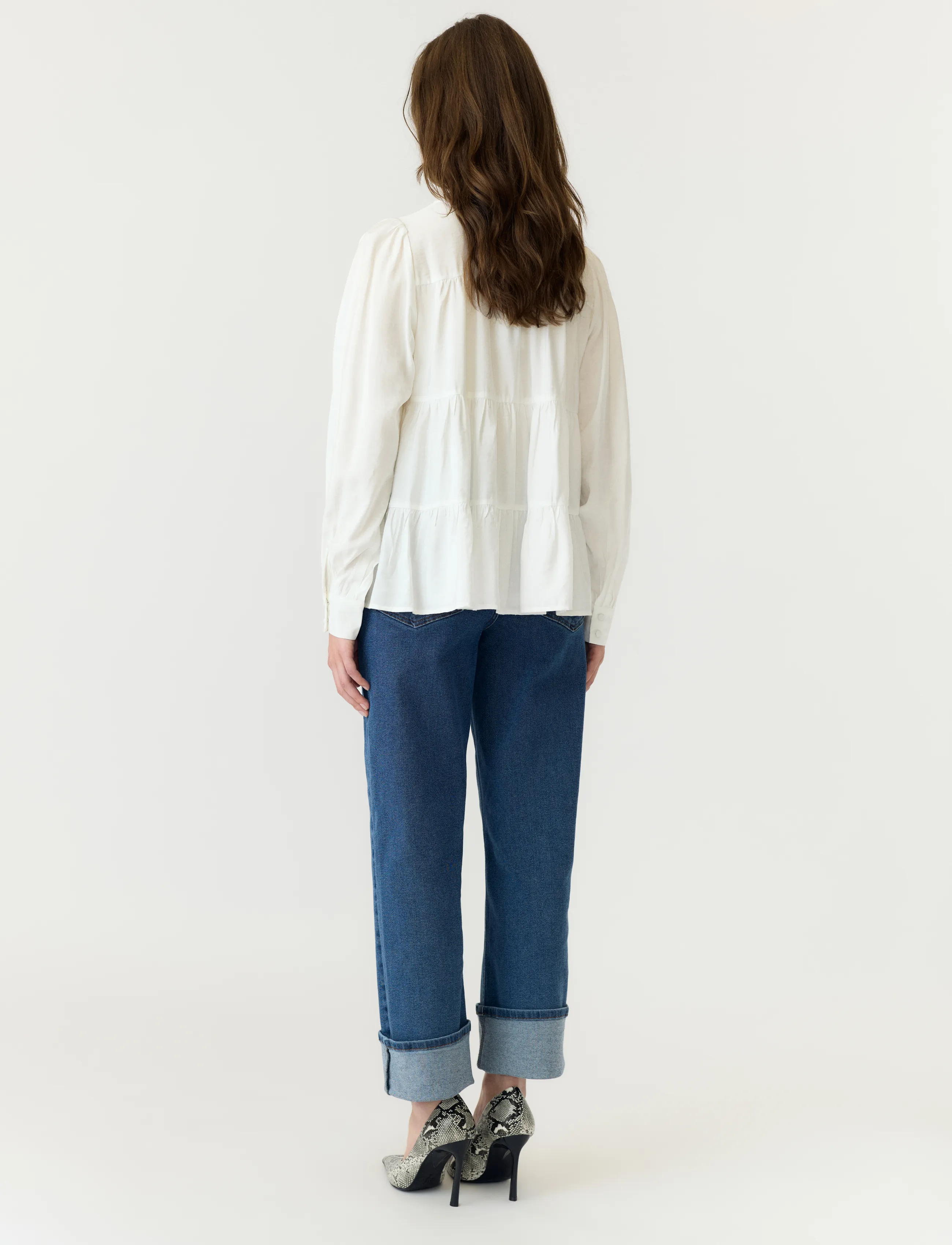 YAS - YASPALA LS SHIRT S. NOOS - langärmlige blusen - star white - 3