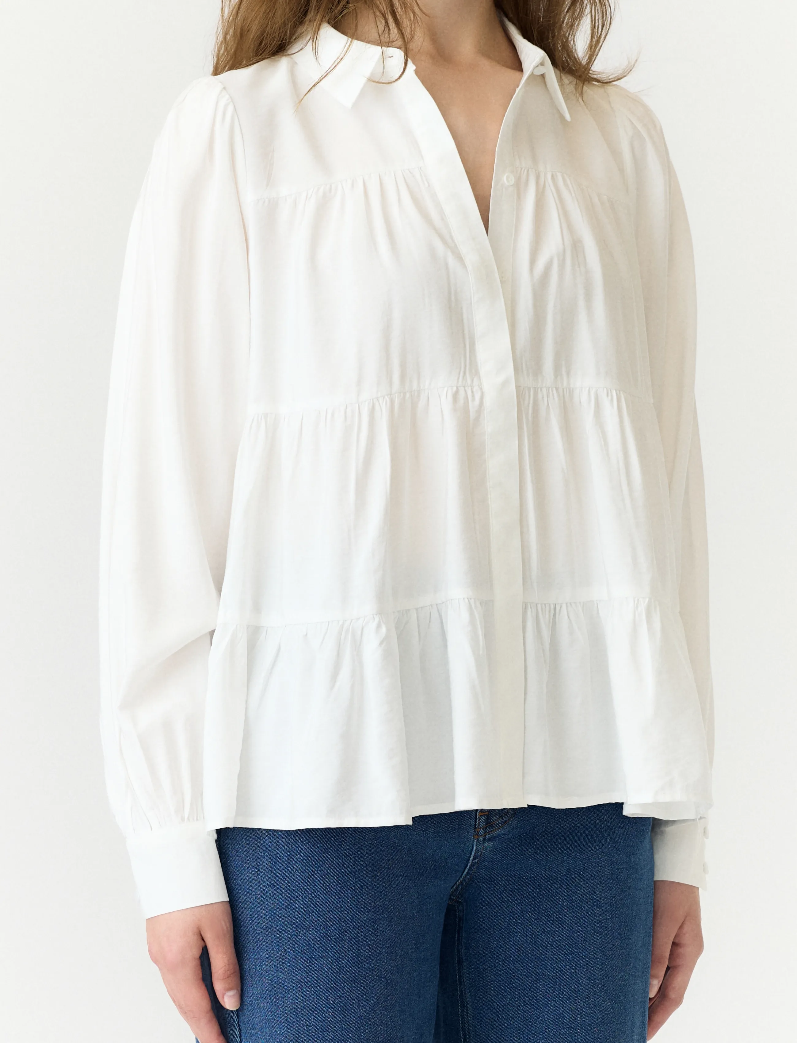 YAS - YASPALA LS SHIRT S. NOOS - langärmlige blusen - star white - 5