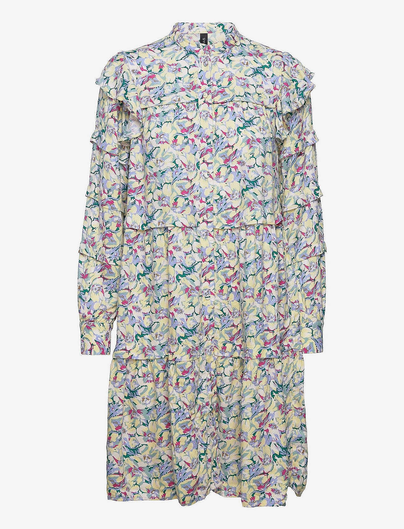 YASHALLI LS SHIRT DRESS S. - BOULDER