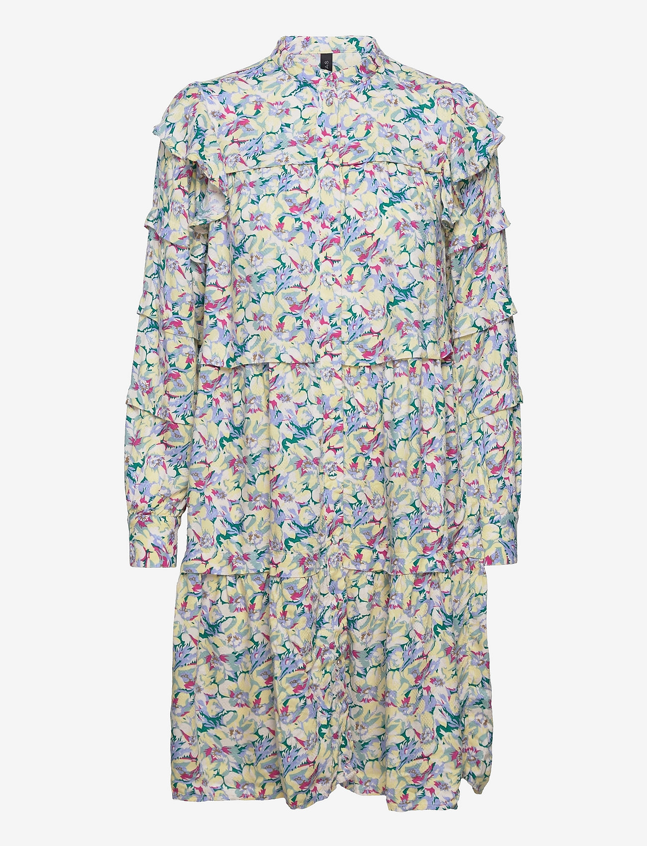 YAS - YASHALLI LS SHIRT DRESS S. - boulder - 0