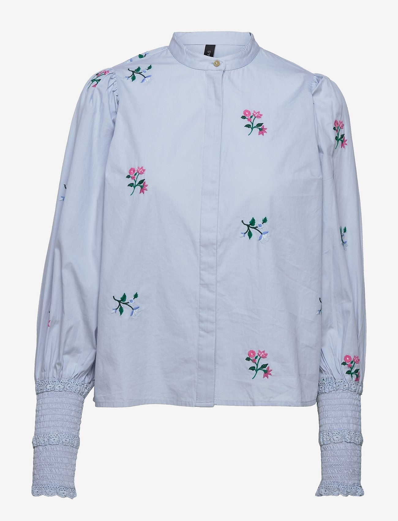 YAS - YASJUVELA LS EMBROIDERY SHIRT S. - kentucky blue - 0