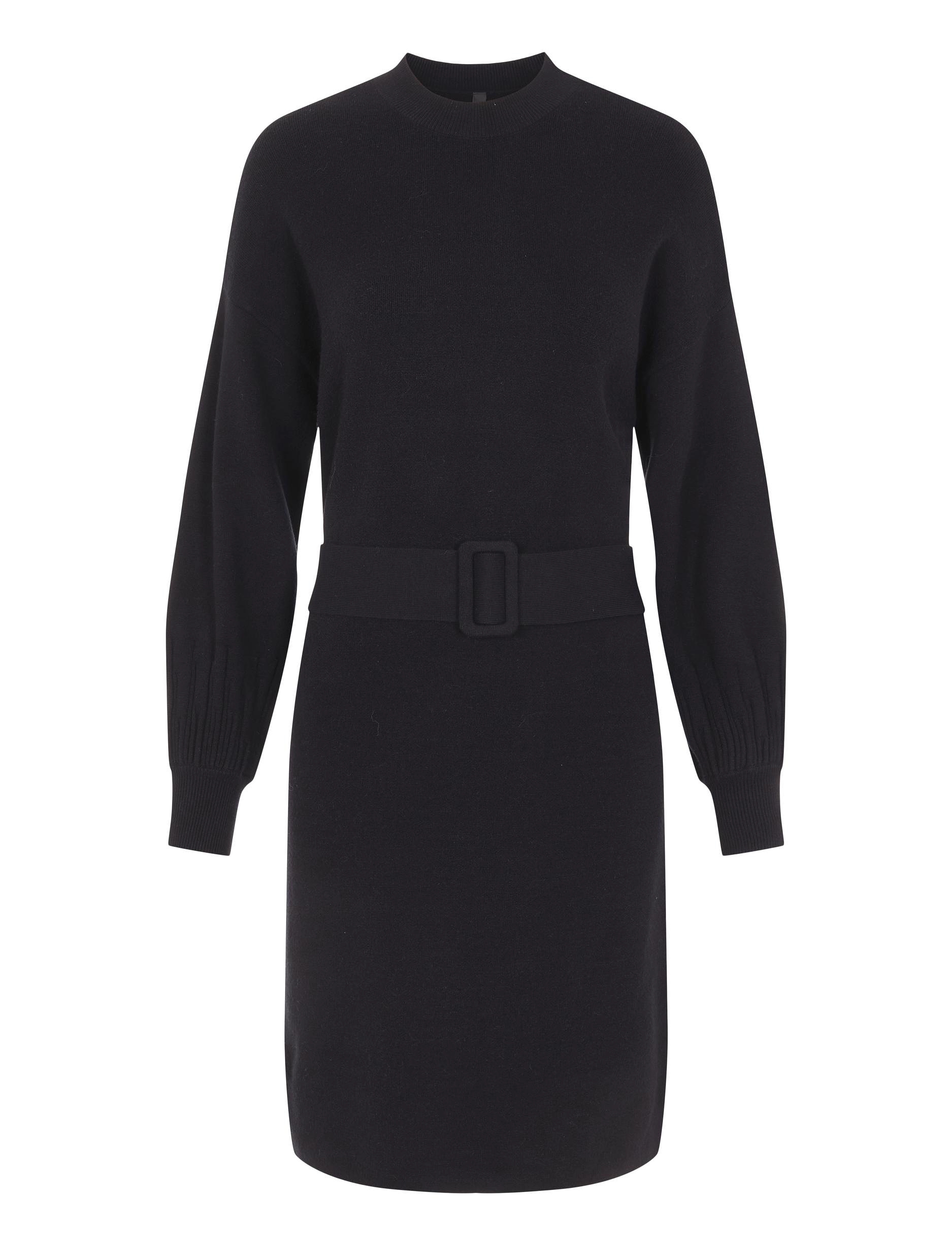 YAS - YASHENRY LS KNIT DRESS S. - black - 0