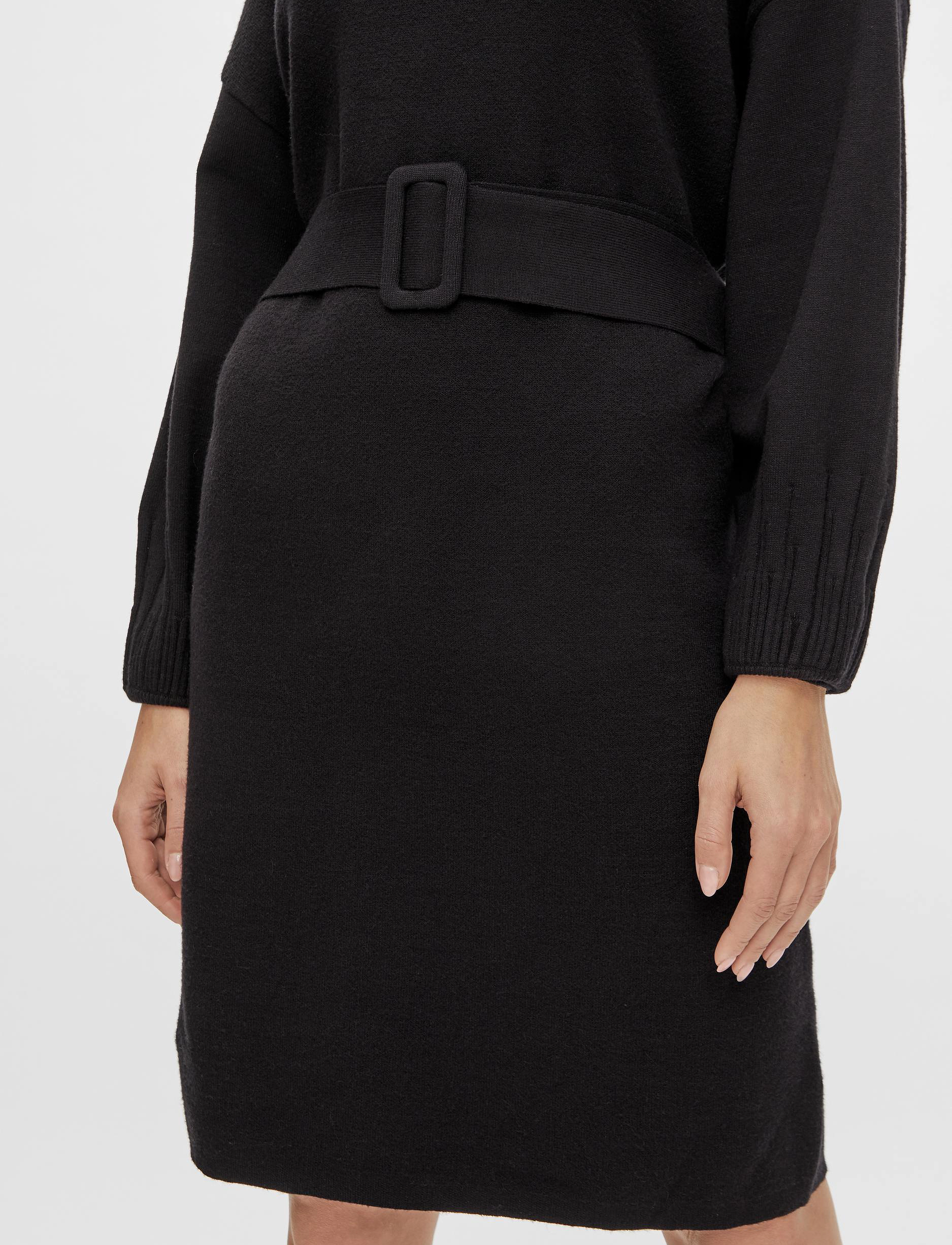 YAS - YASHENRY LS KNIT DRESS S. - black - 5