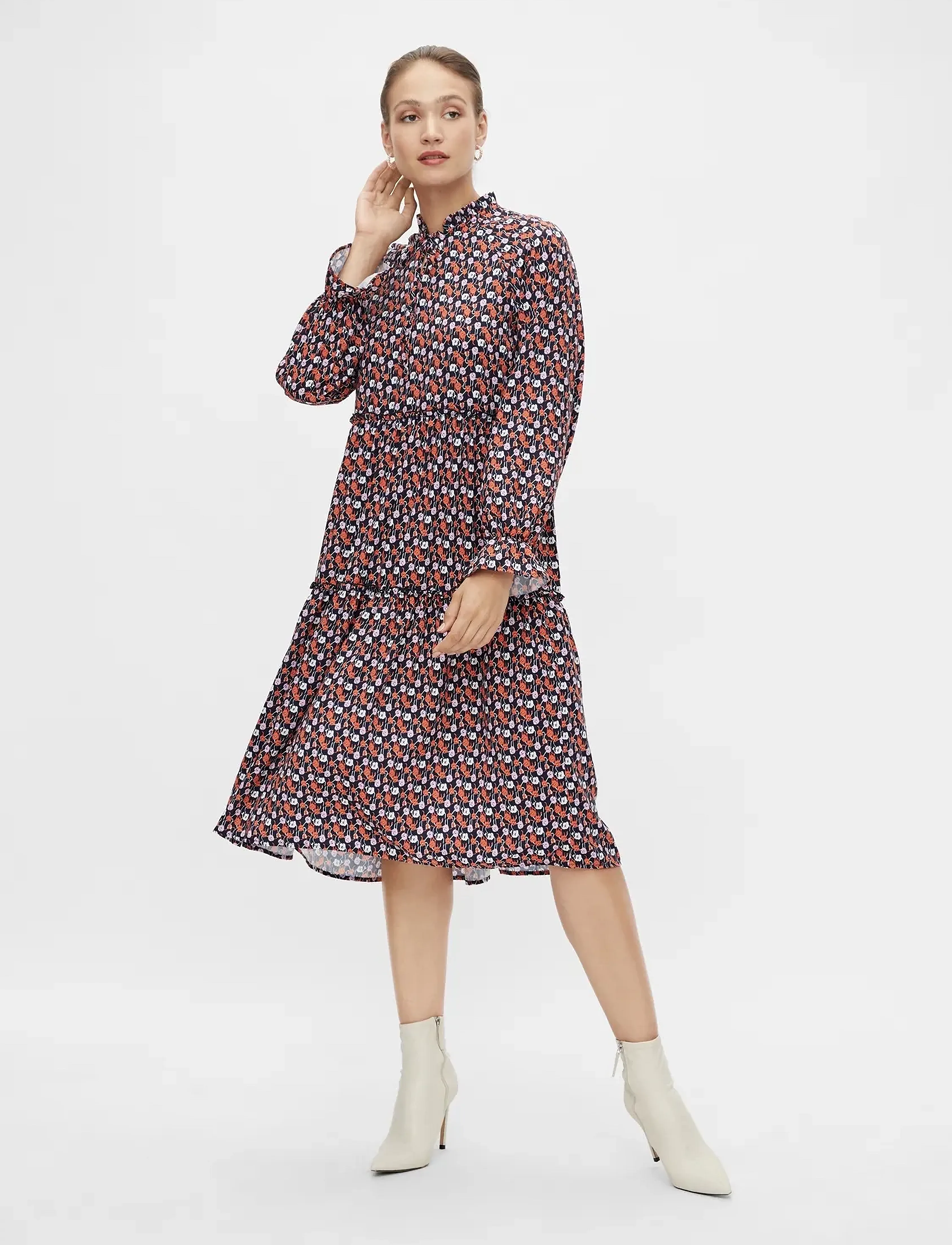 YAS - YASVELLA LS MIDI DRESS - midi kjoler - sky captain - 4