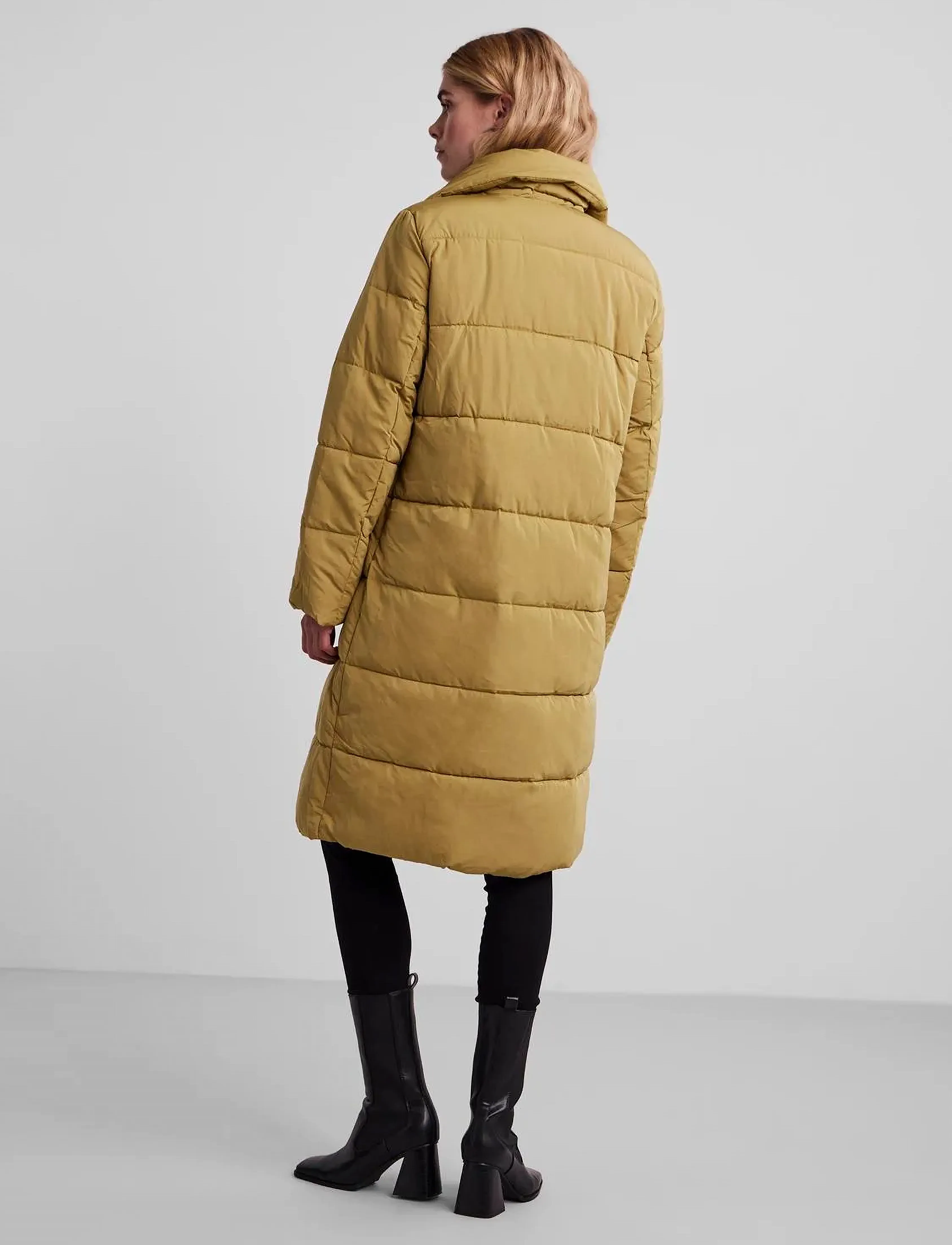 YAS - YASALINA PADDED JACKET - PB - gefütterte & daunenjacken - khaki - 3