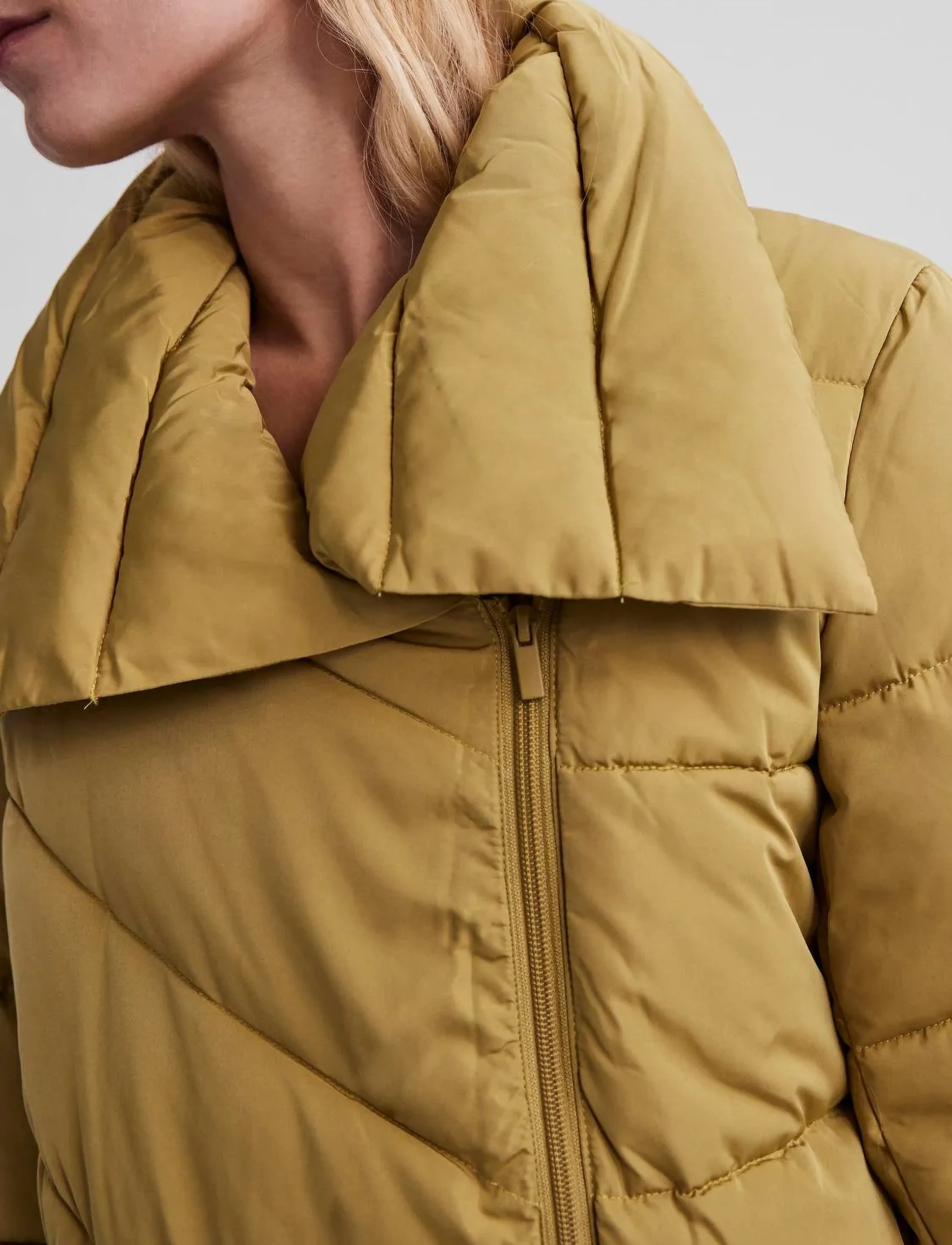 YAS - YASALINA PADDED JACKET - PB - gefütterte & daunenjacken - khaki - 5