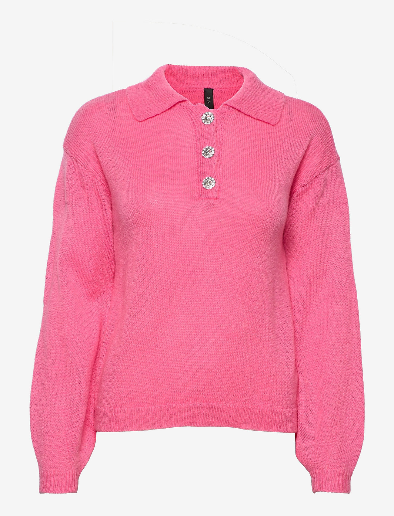 YAS - YASGINA LS KNIT PULLOVER - DF - pink carnation - 0
