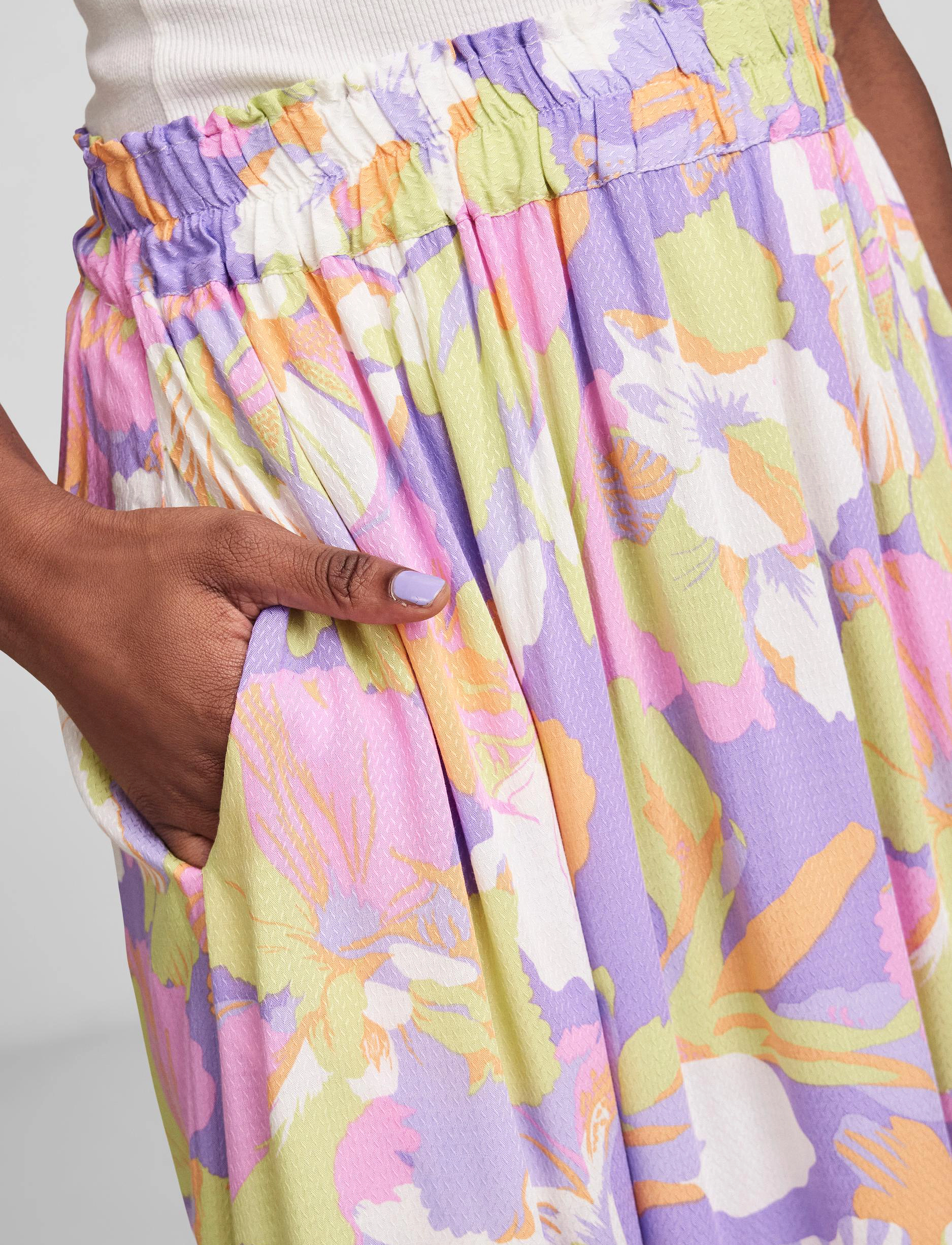 YAS - YASSIMUNA HW ANKLE SKIRT S. NOOS - bougainvillea - 4