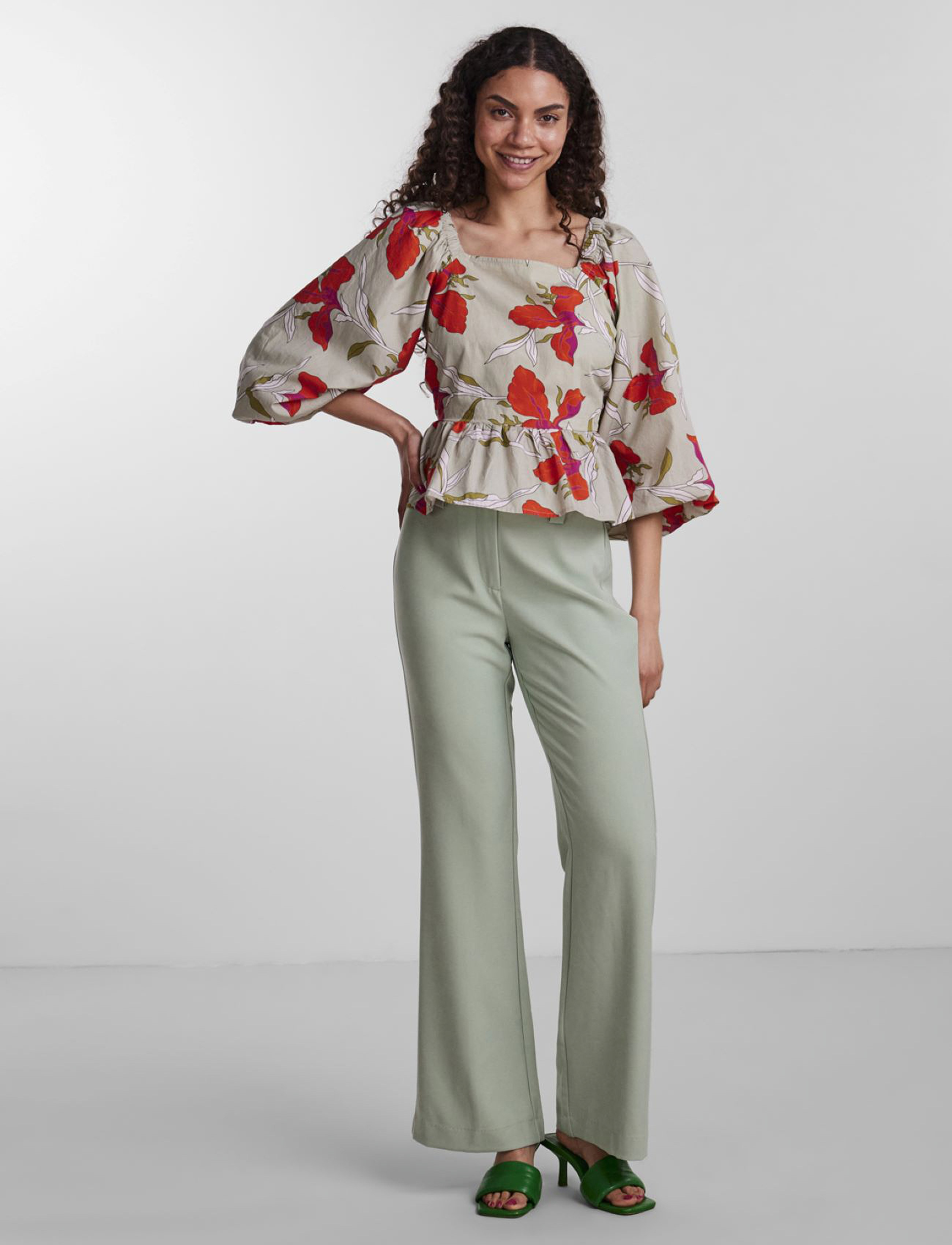 YAS - YASATILA 3/4 TOP S. - sea foam - 3