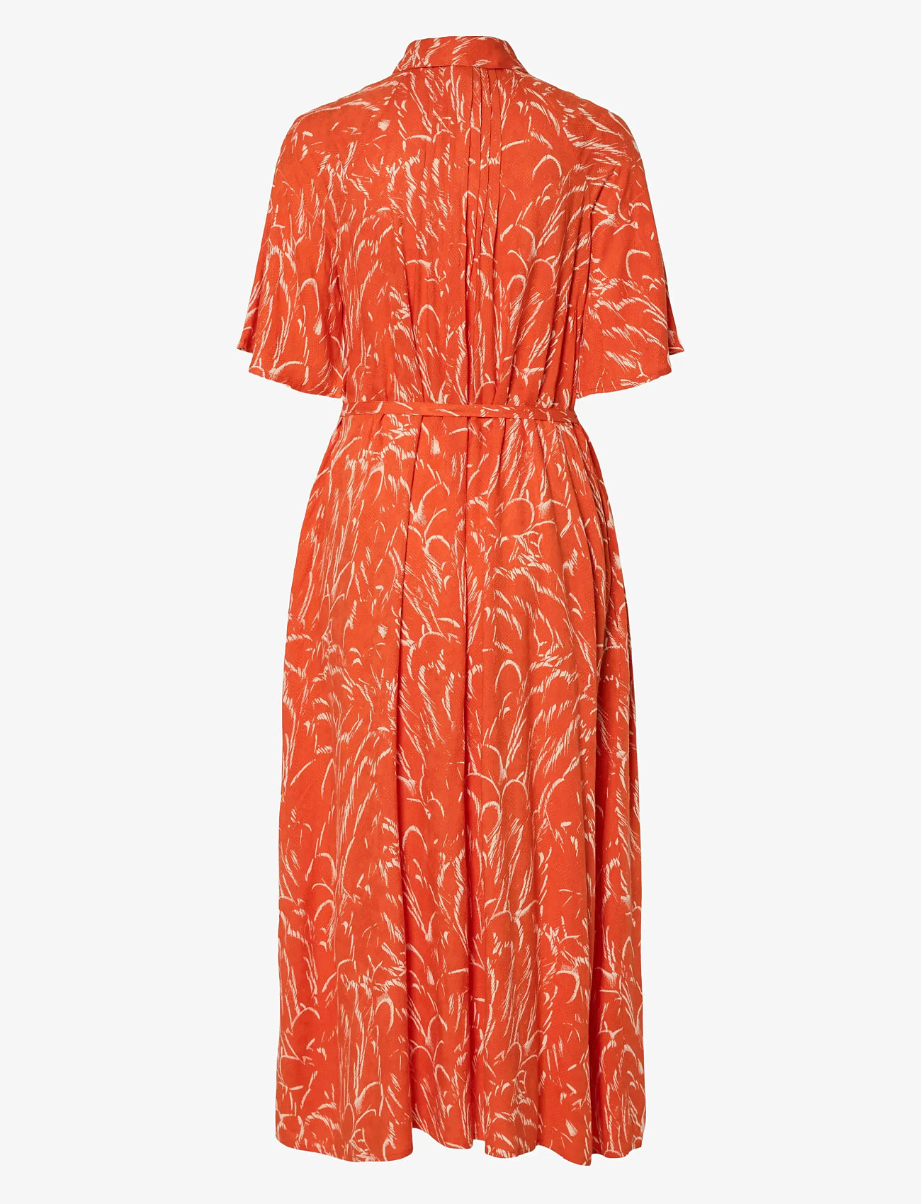 YAS - YASLEFIRA 2/4 LONG SHIRT DRESS S. - sommarklänningar - cherry tomato - 1