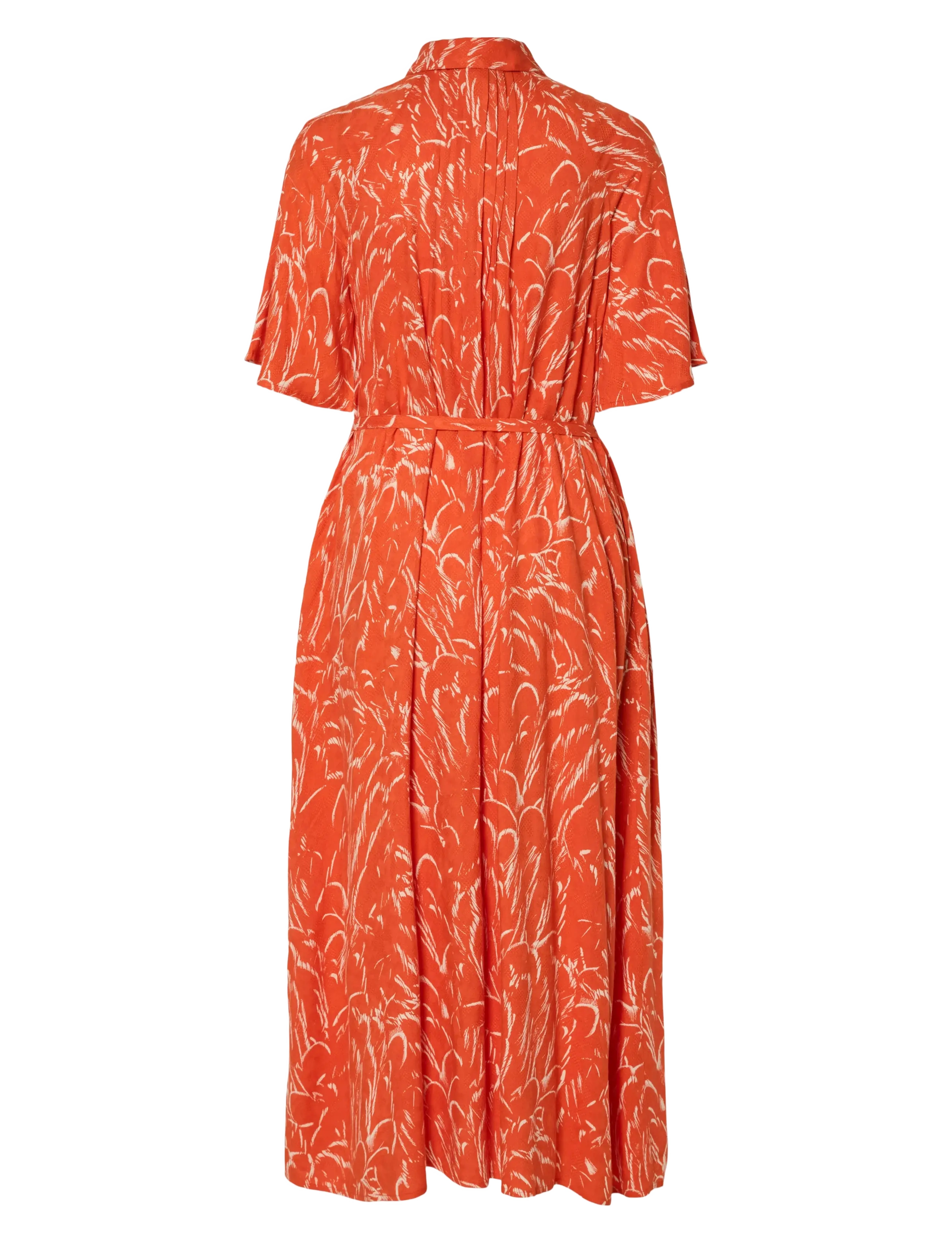 YAS - YASLEFIRA 2/4 LONG SHIRT DRESS S. - sommerkleider - cherry tomato - 1