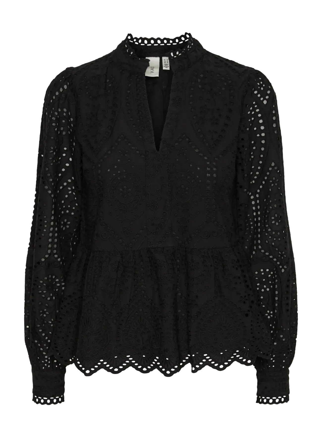 YAS YASHOLI LS TOP S. NOOS - Bluser - BLACK / black
