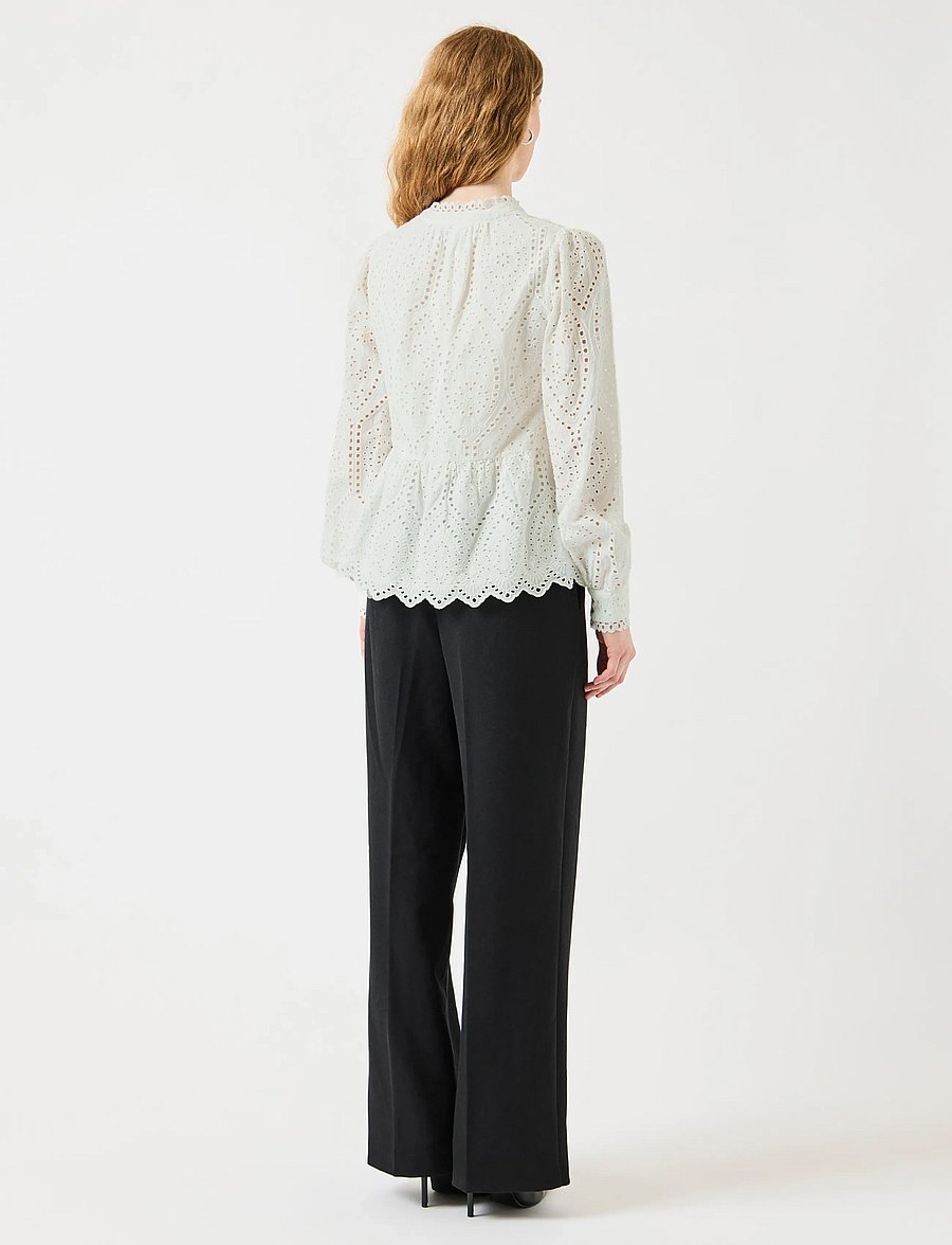 YAS - YASHOLI LS TOP S. NOOS - langärmelige blusen - star white - 3