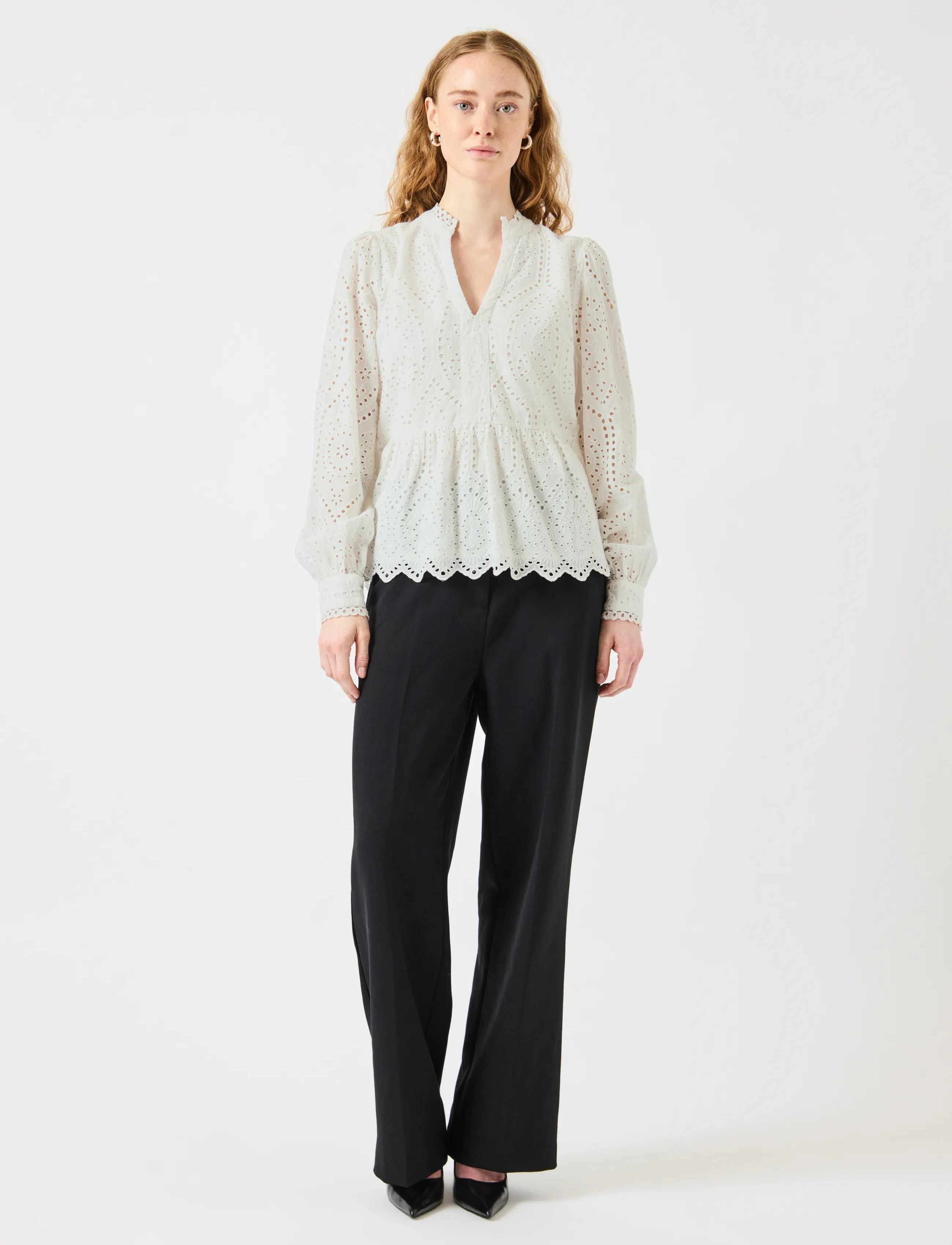 YAS - YASHOLI LS TOP S. NOOS - langärmelige blusen - star white - 4