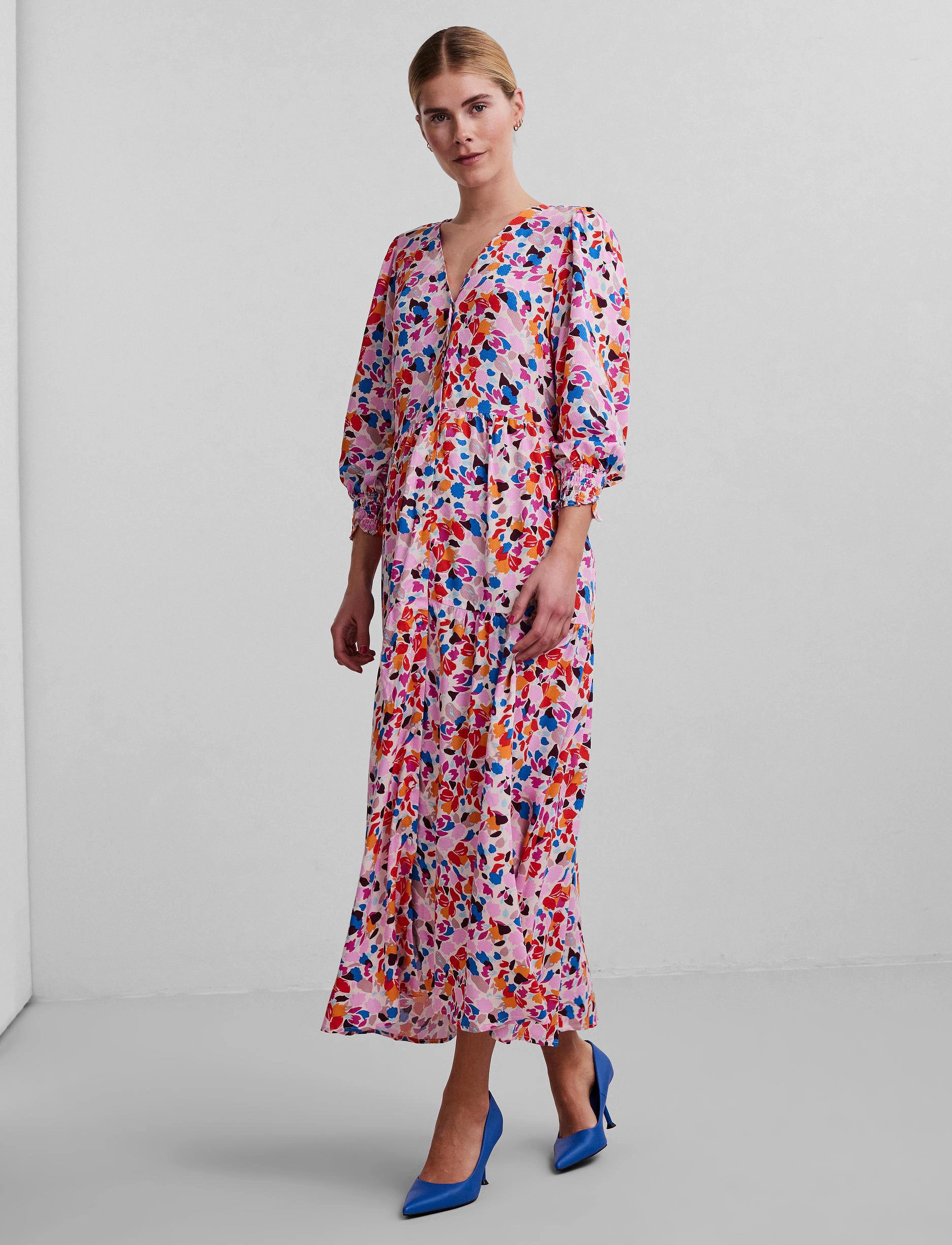 YAS - ALIRA 3/4 LONG DRESS S. NOOS - soft pink - 3