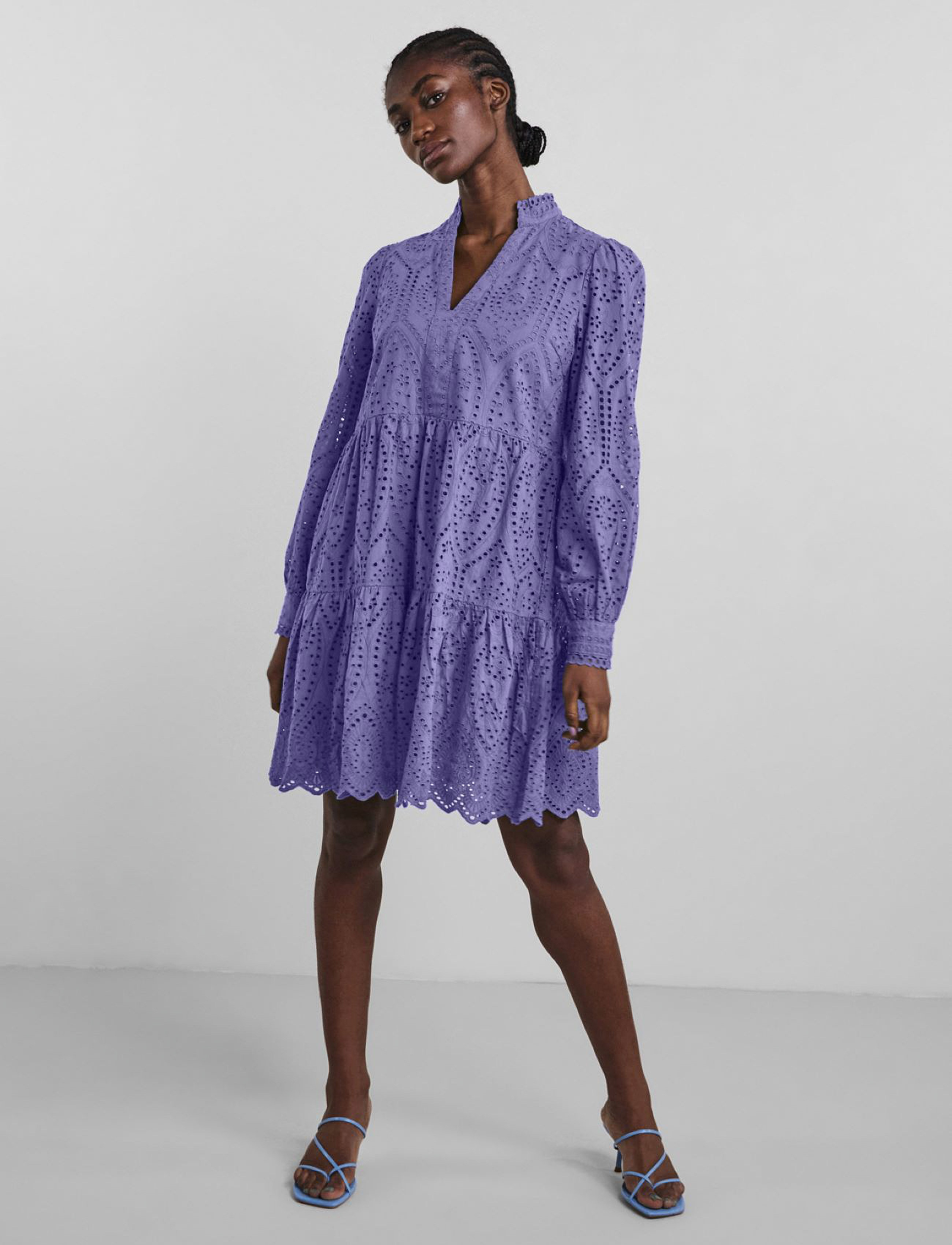 YAS - YASHOLI LS DRESS S. NOOS - confirmation - aster purple - 3