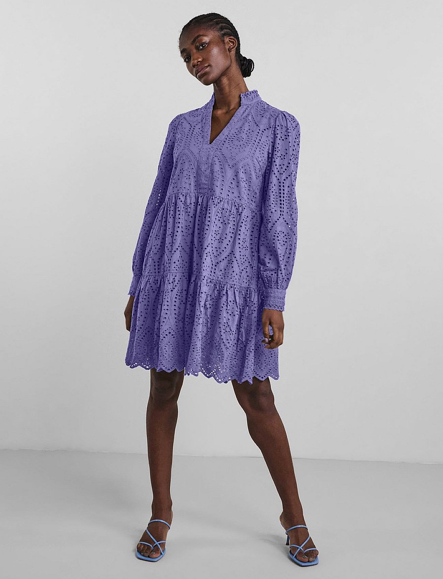 YAS - YASHOLI LS DRESS S. NOOS - confirmation - aster purple - 3