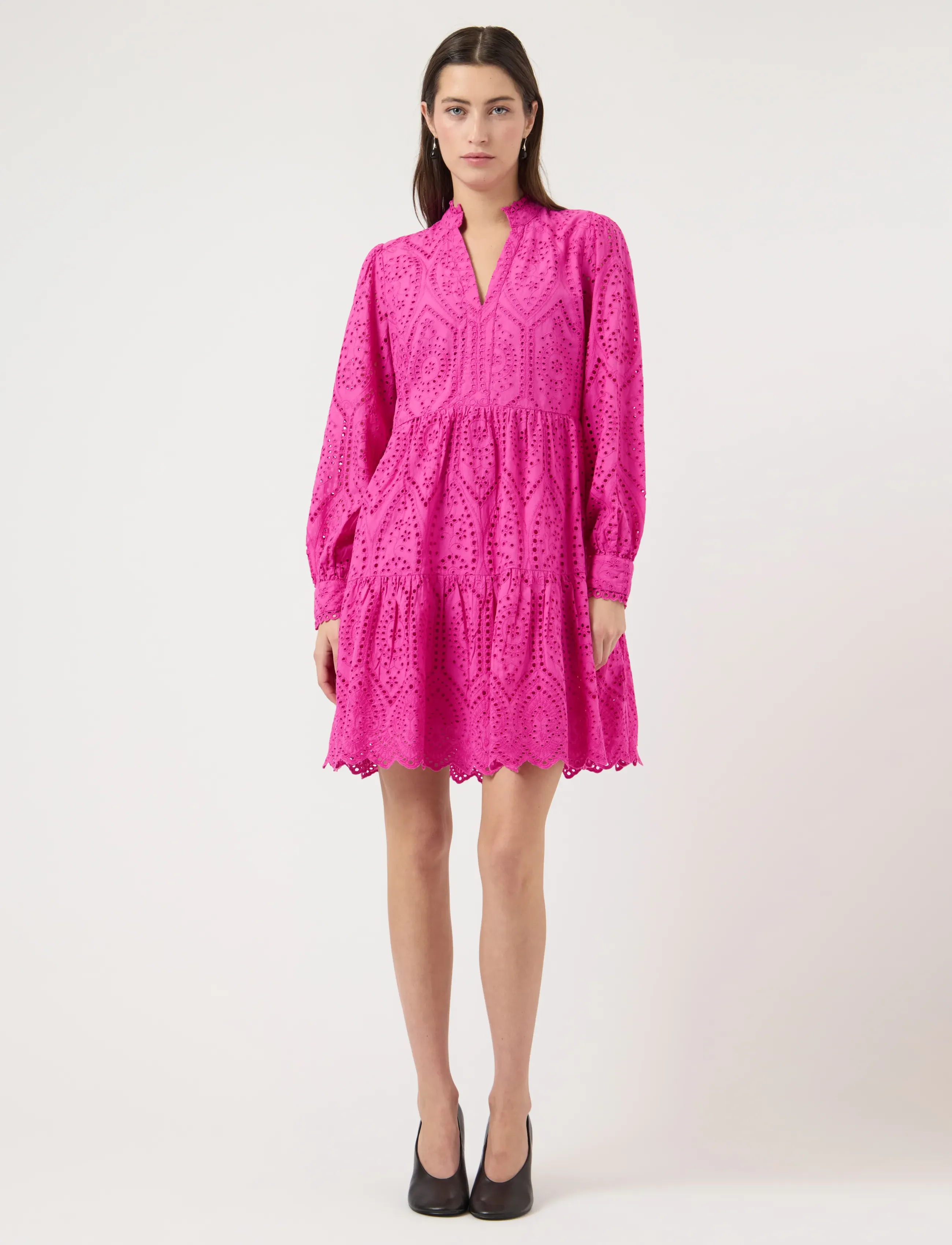 YAS holi Ls Dress S. Noos, M, Dresses, Rosa - Short Dress, Frauen