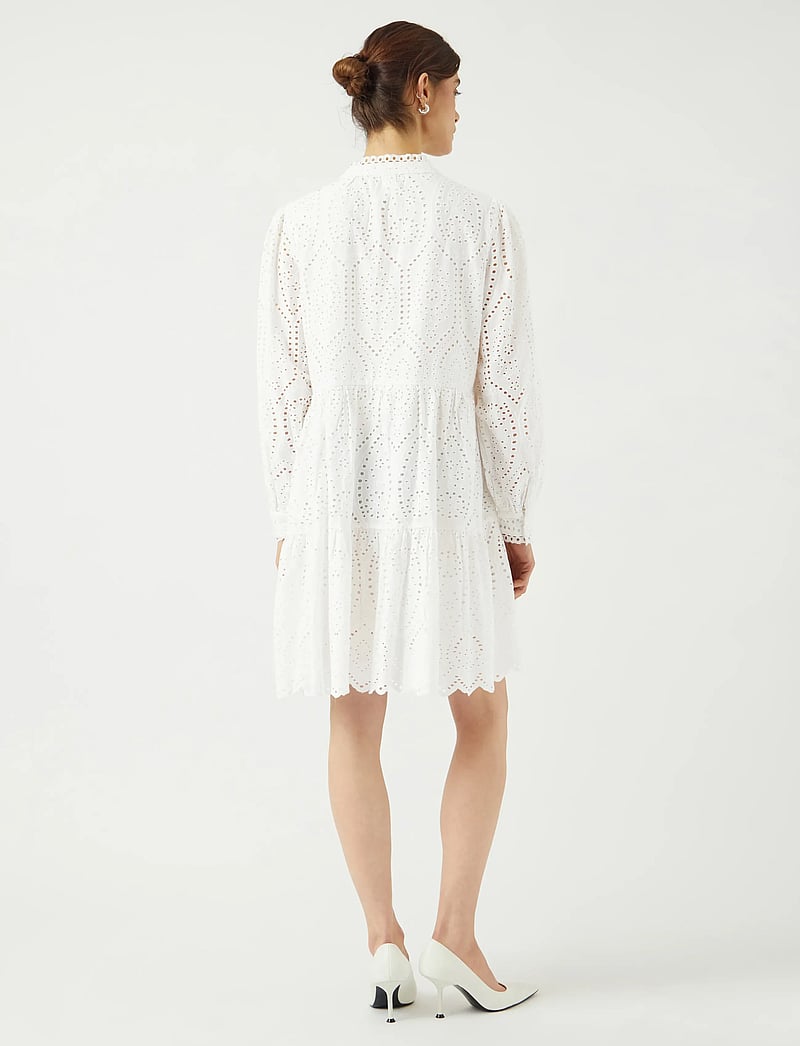 YAS - YASHOLI LS DRESS S. NOOS - konfirmationstøj - star white - 3