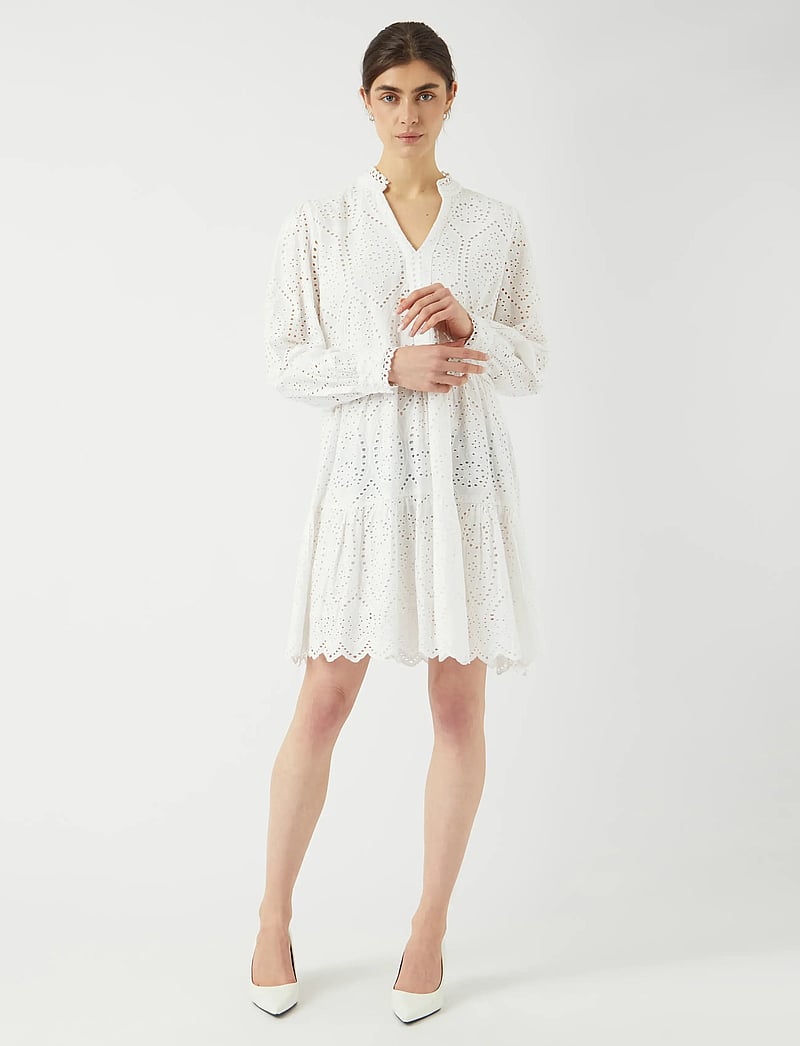 YAS - YASHOLI LS DRESS S. NOOS - konfirmationstøj - star white - 4