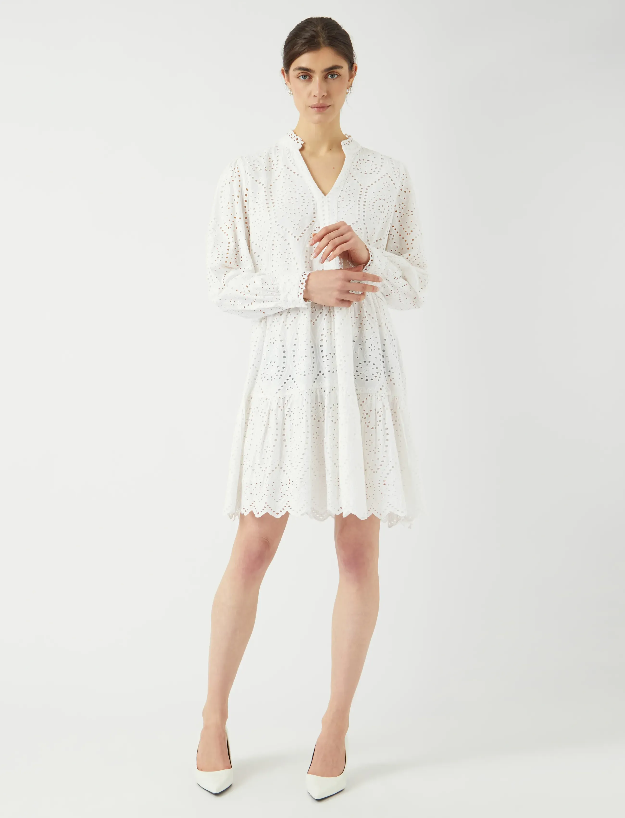 YAS - YASHOLI LS DRESS S. NOOS - sommerkjoler - star white - 4