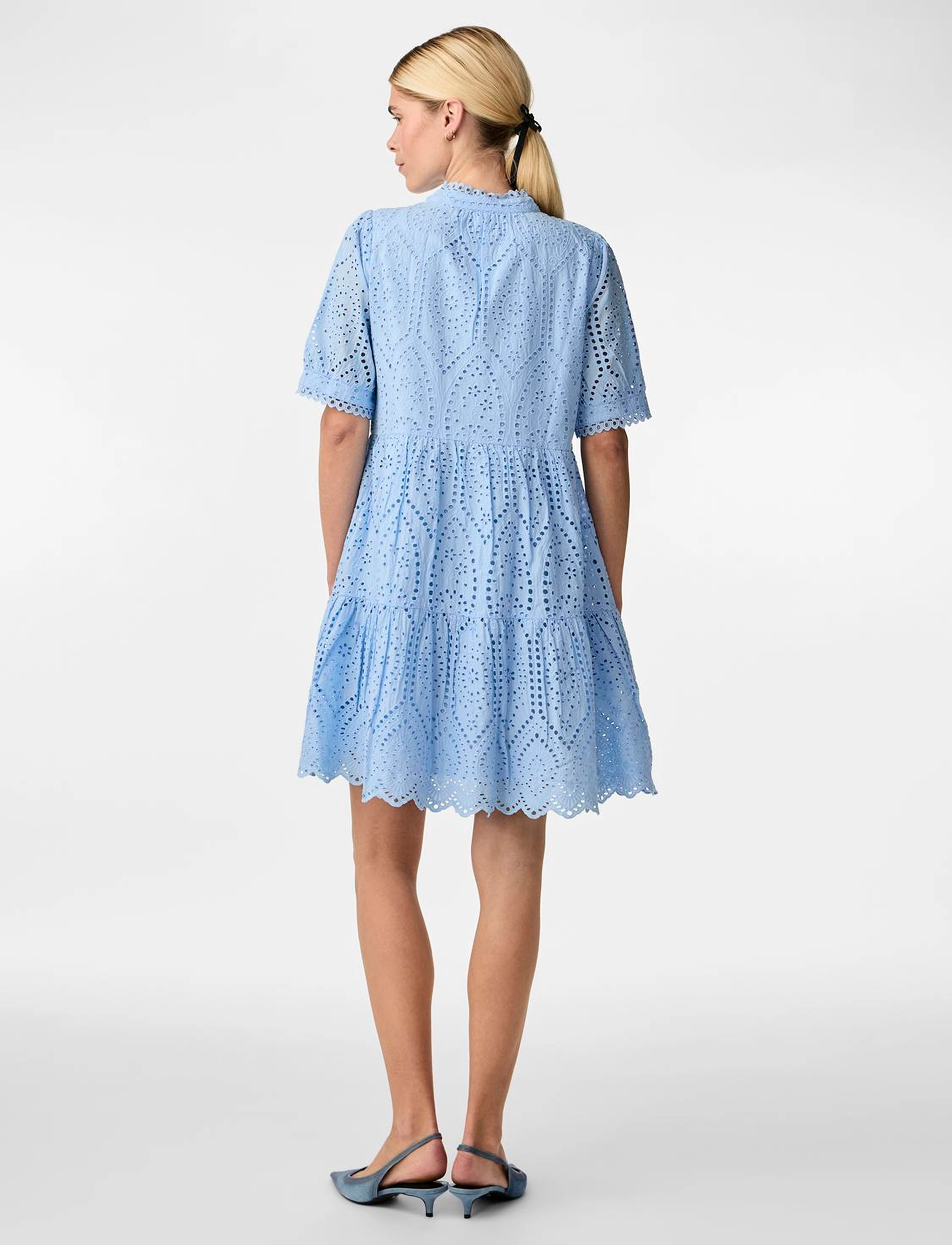 YAS - YASHOLI SS DRESS S. NOOS - konfirmationstøj - clear sky - 3