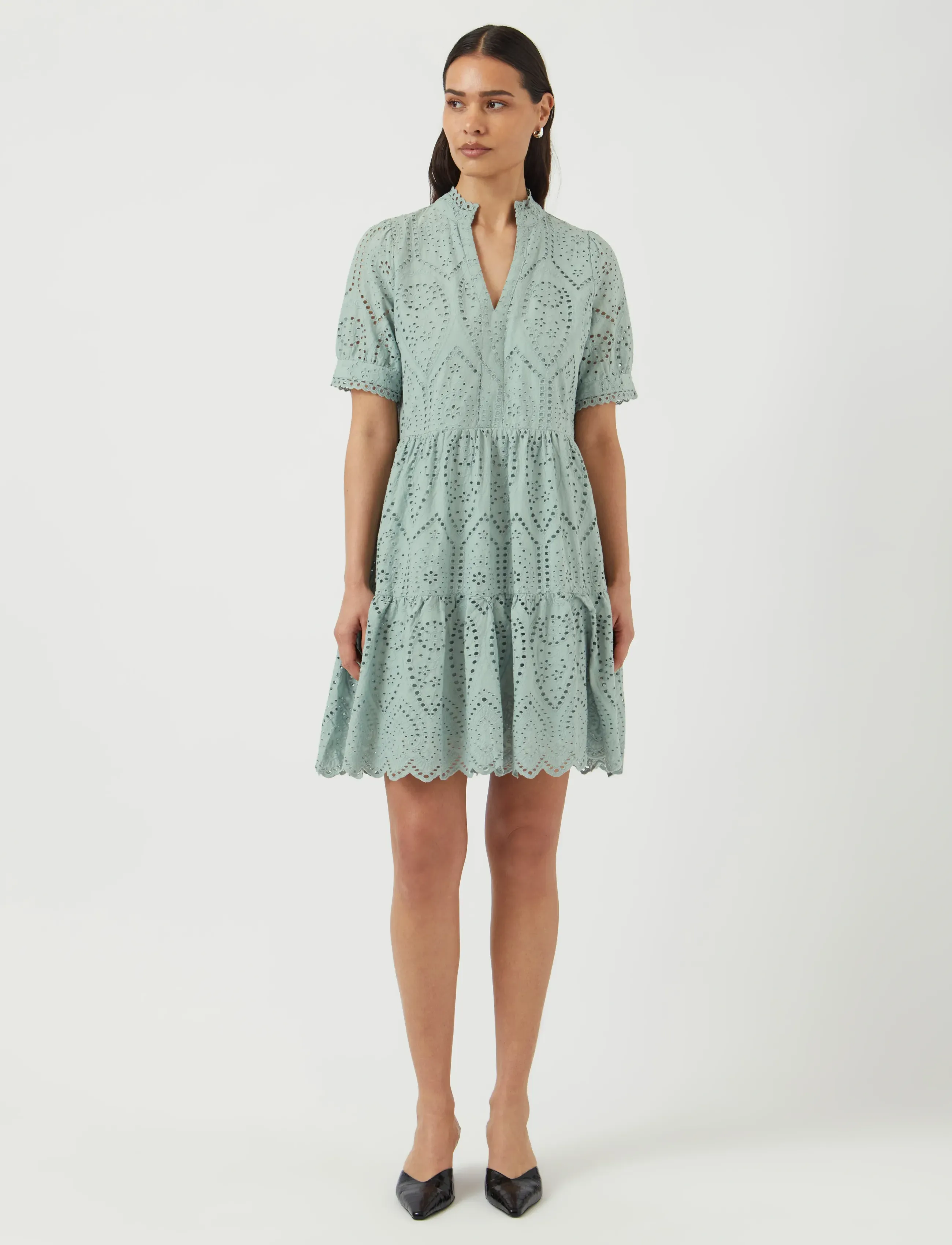 YAS - YASHOLI SS DRESS S. NOOS - confirmation - iceberg green - 4
