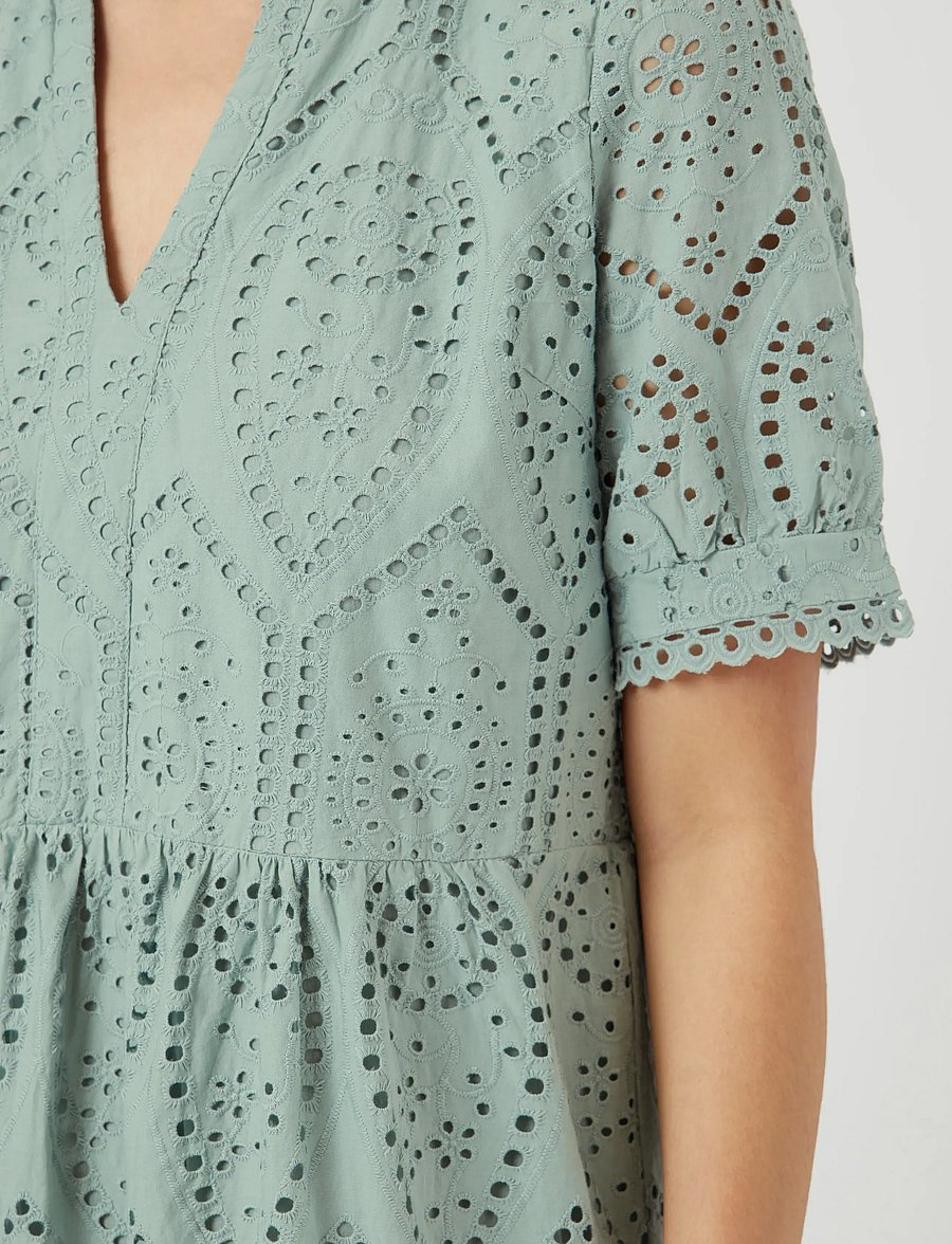 YAS - YASHOLI SS DRESS S. NOOS - konfirmation - iceberg green - 5