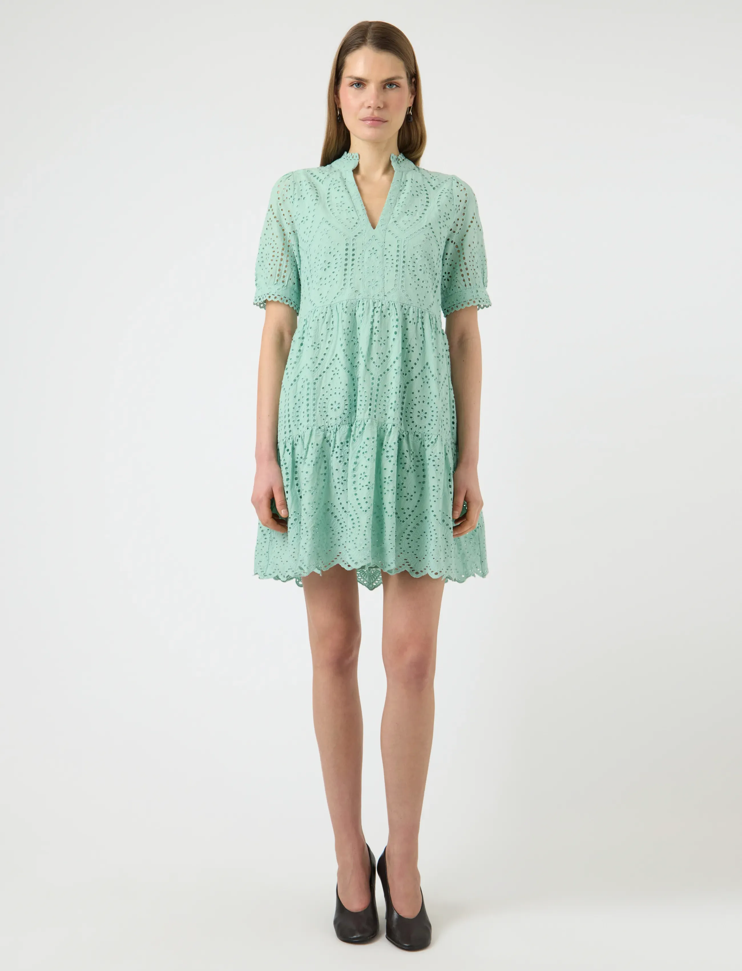 YAS holi Ss Dress S. Noos, M, Dresses, Grün - Short Dress, Frauen