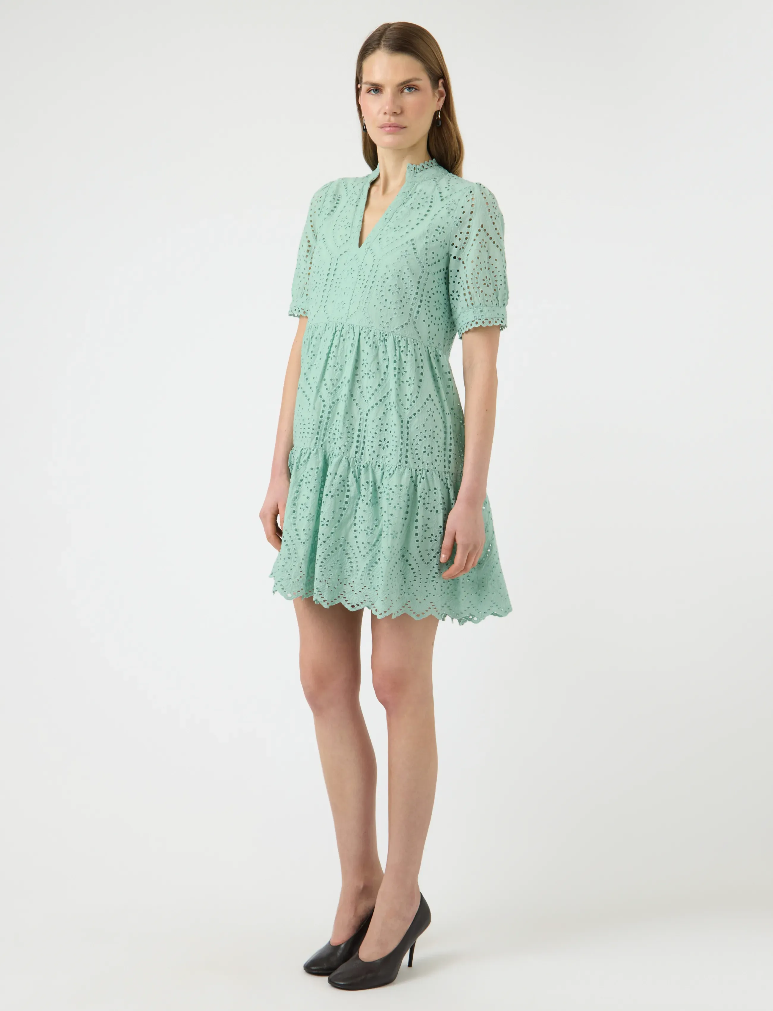 YAS - YASHOLI SS DRESS S. NOOS - konfirmationstøj - lichen - 4